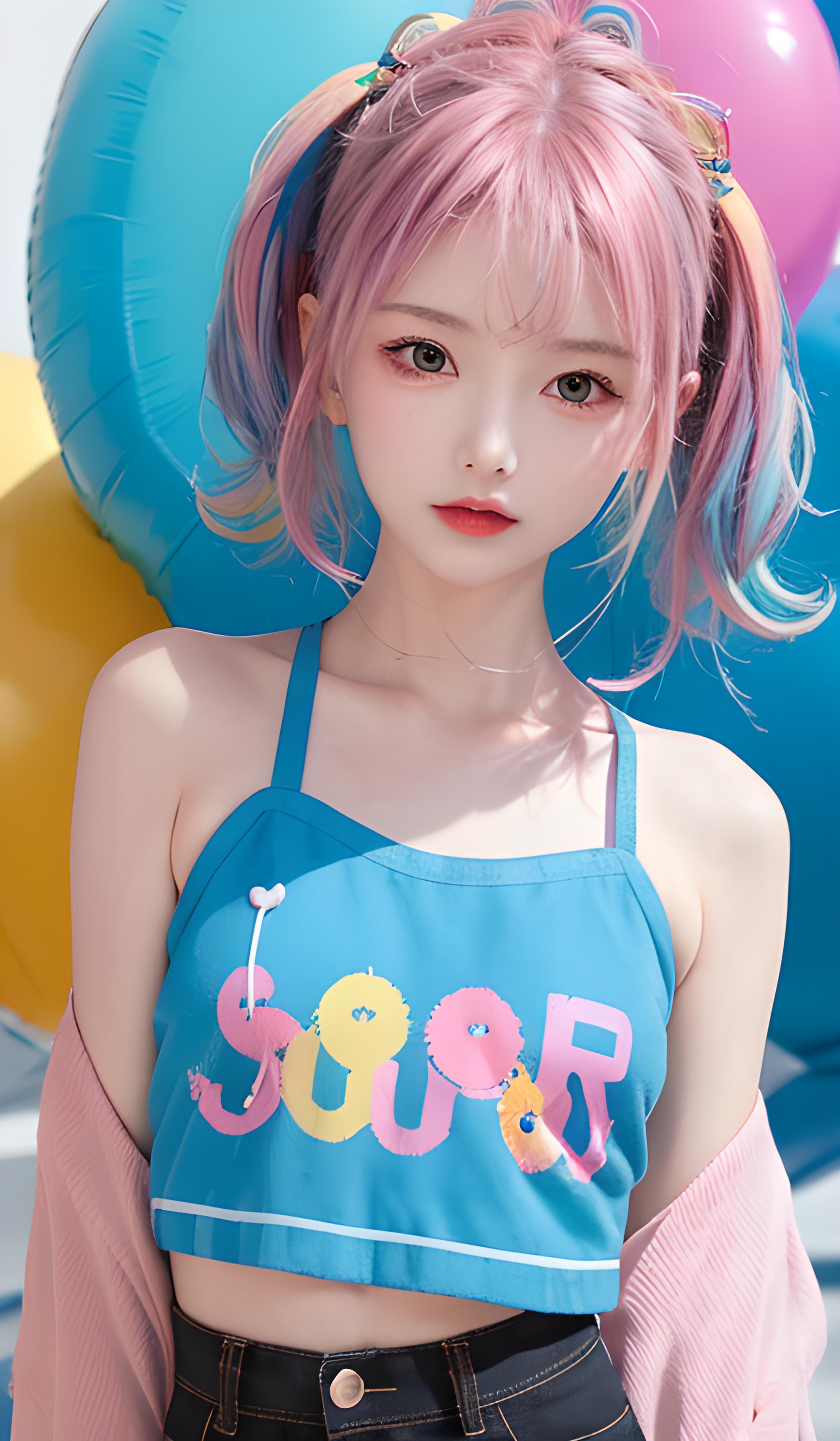 彩色少女