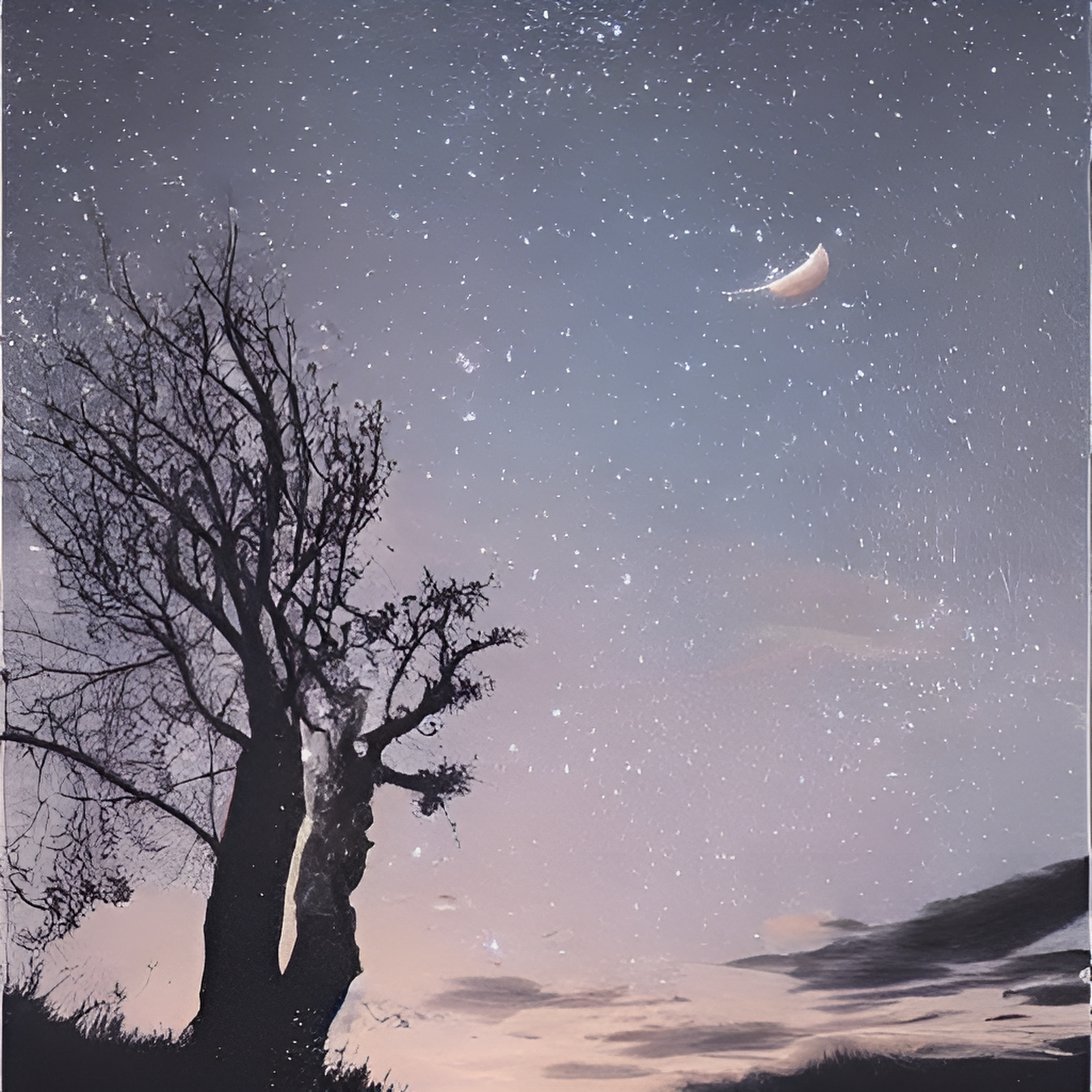 河畔悦色，月朗星稀