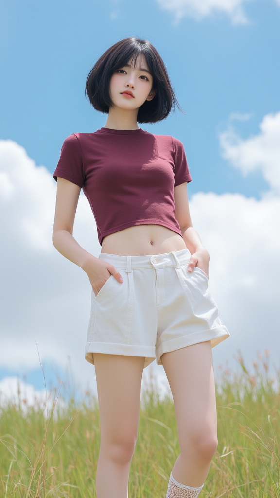 短发女孩