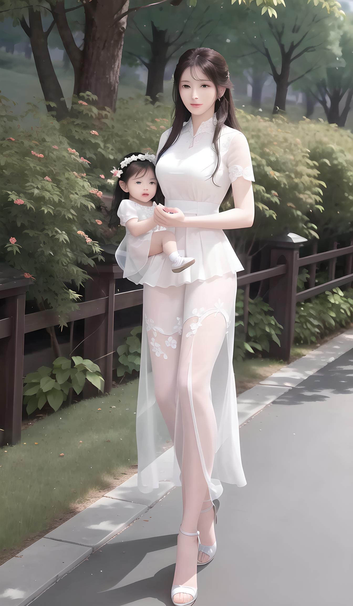 母女俩