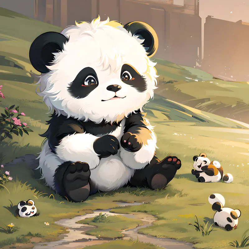 好可爱的熊猫