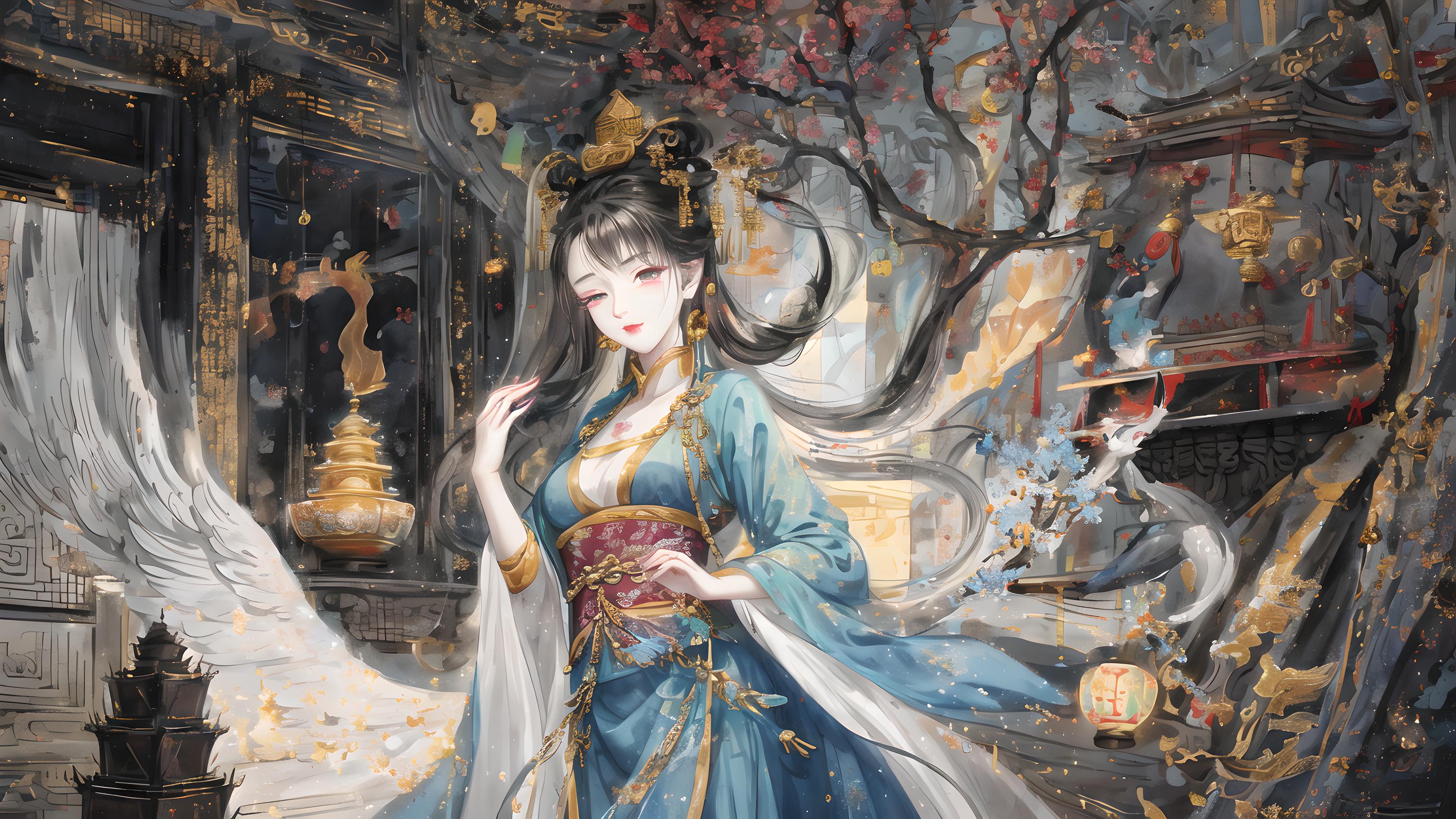 唐代古风壁画