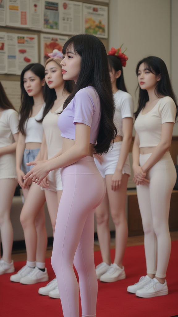 相亲现场的女孩