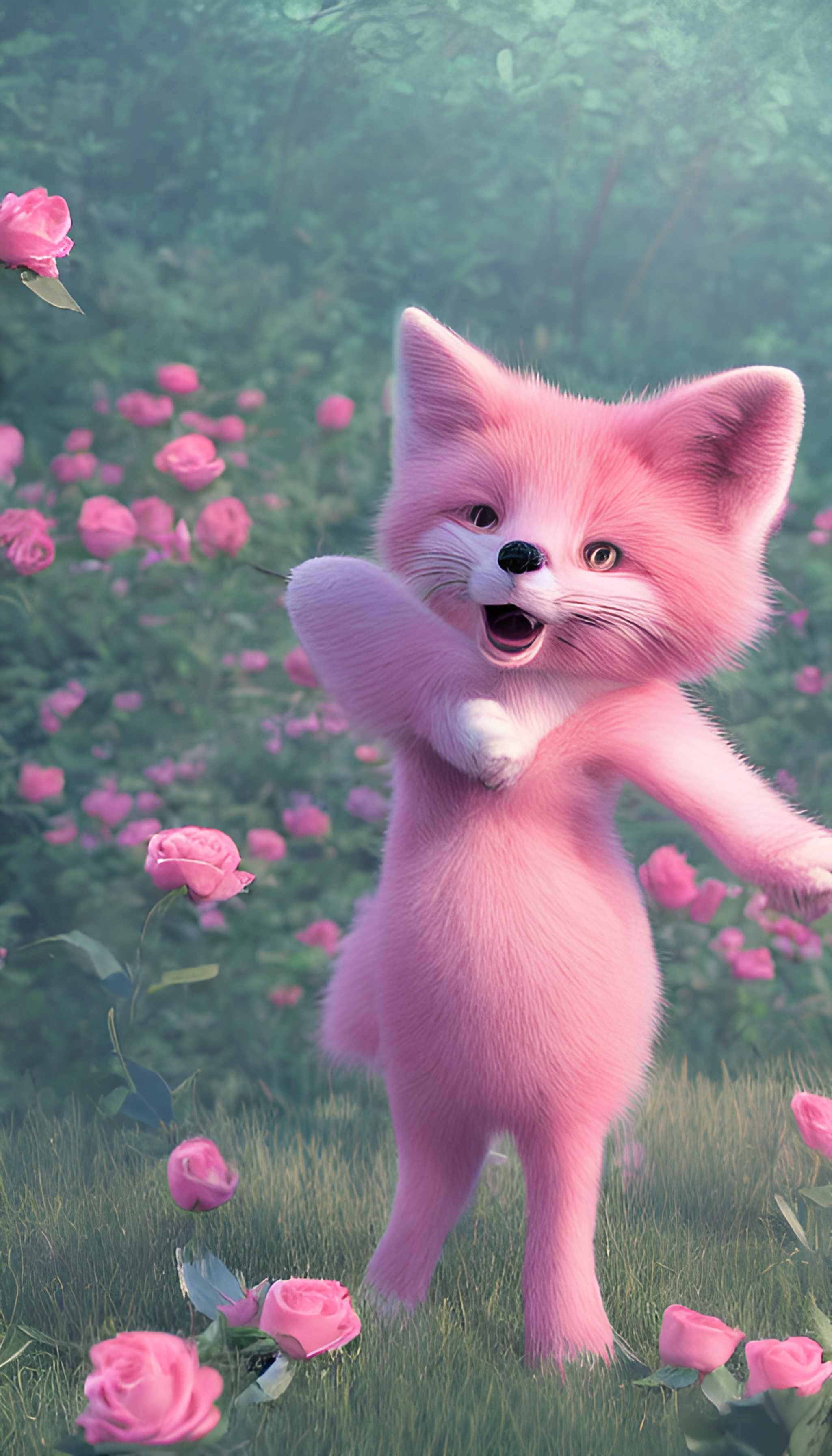 粉色小狐狸