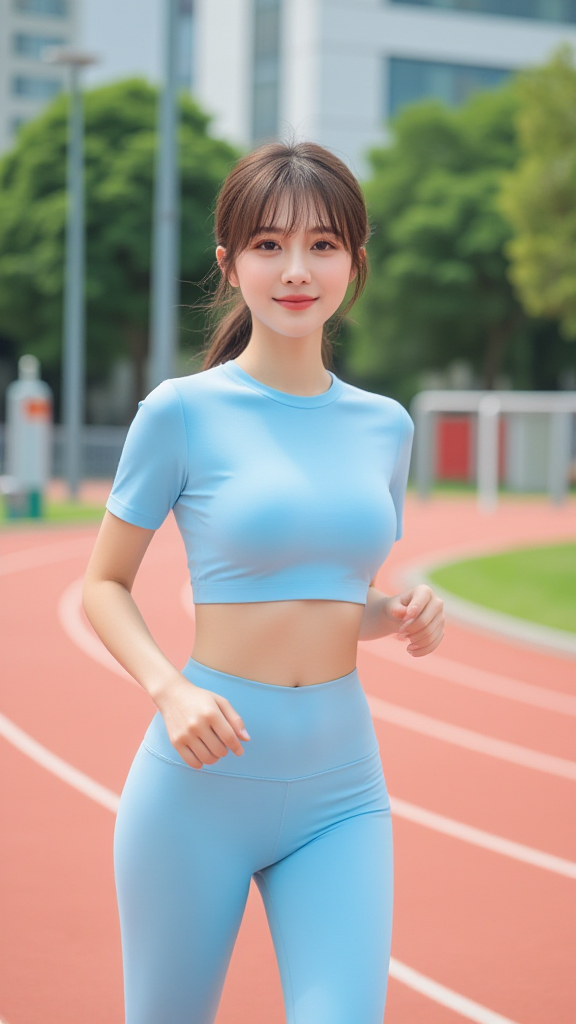 跑步的女孩