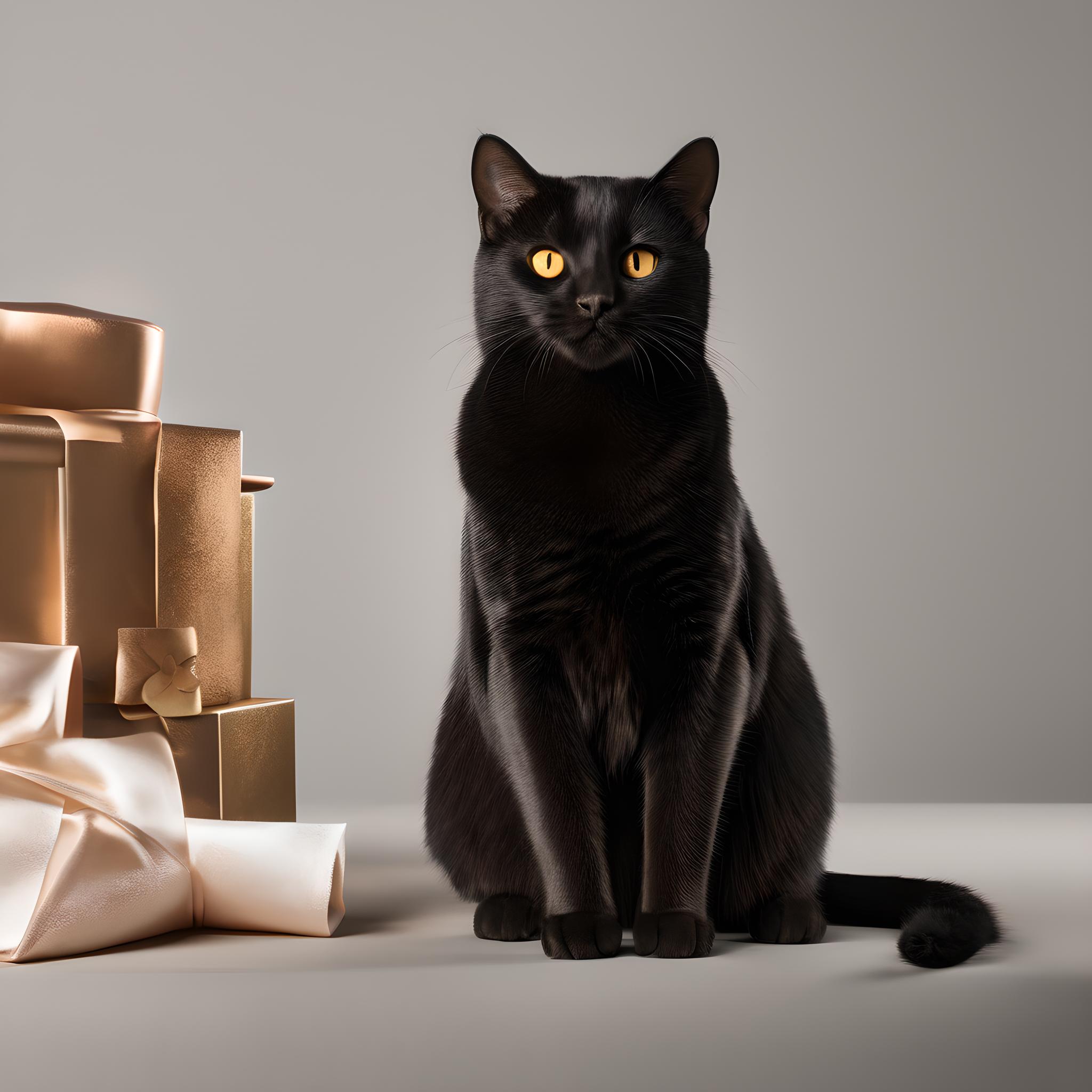 三维模型黑猫