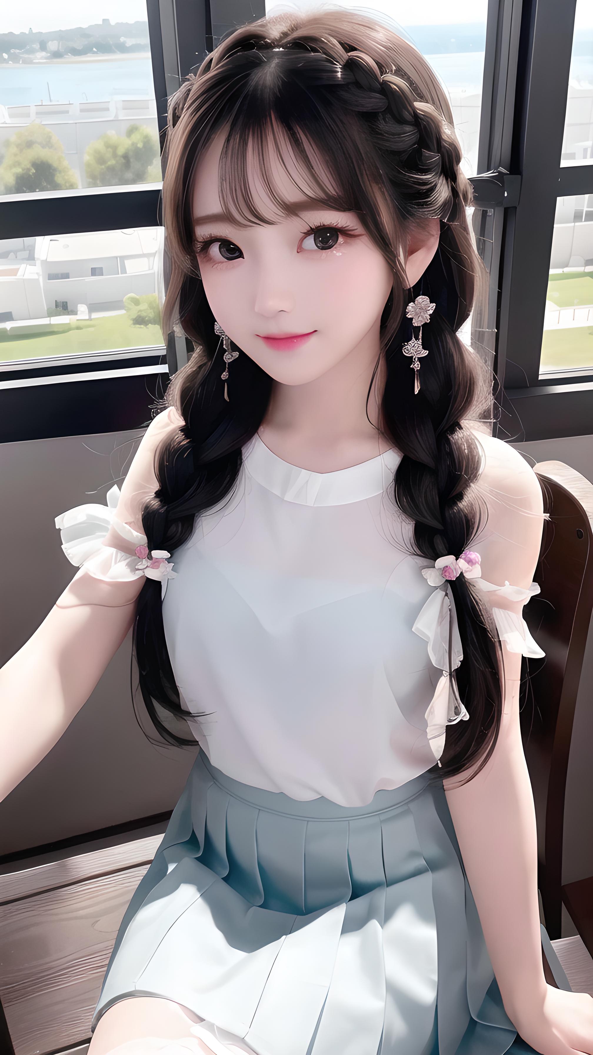 青春少女，随机出现两个少女