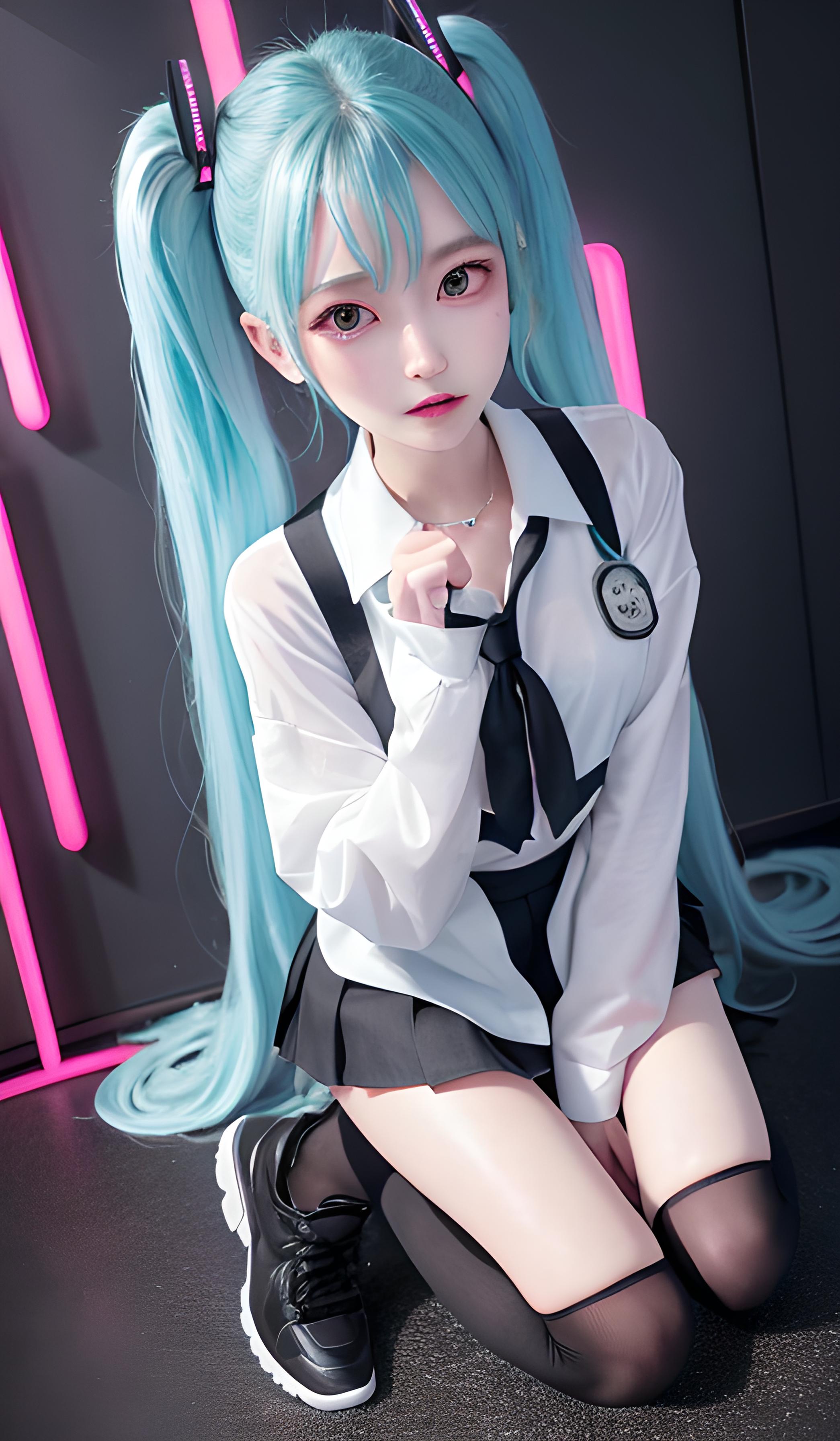 整了个初音啊