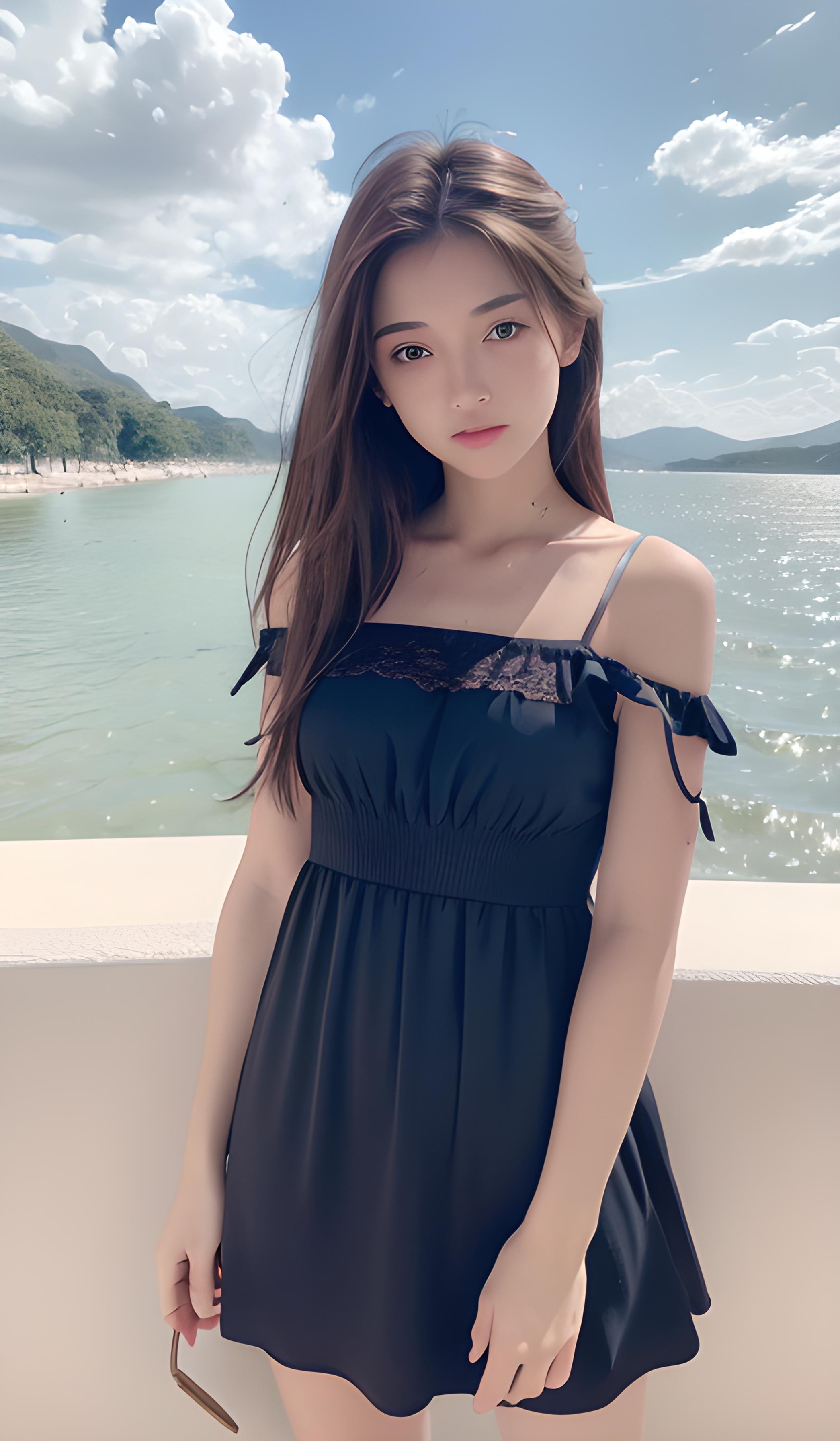 海边美女