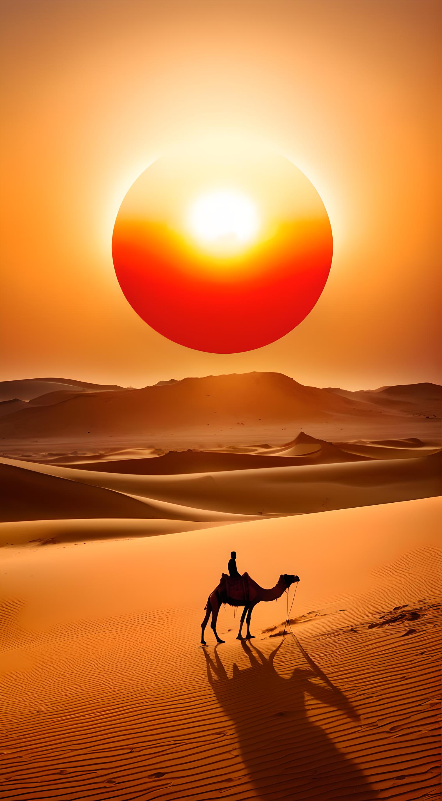 大漠红日