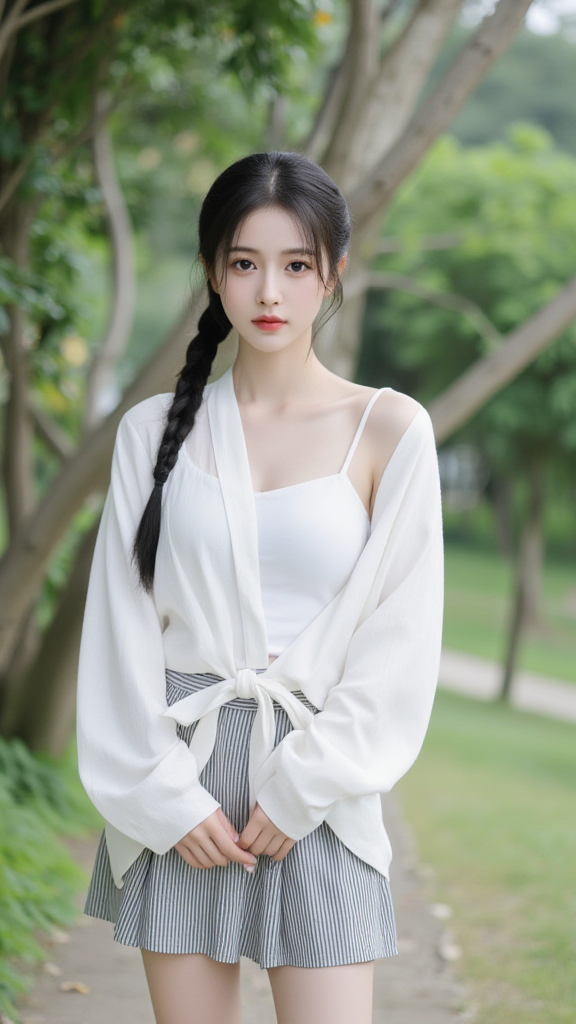 树林里的女孩
