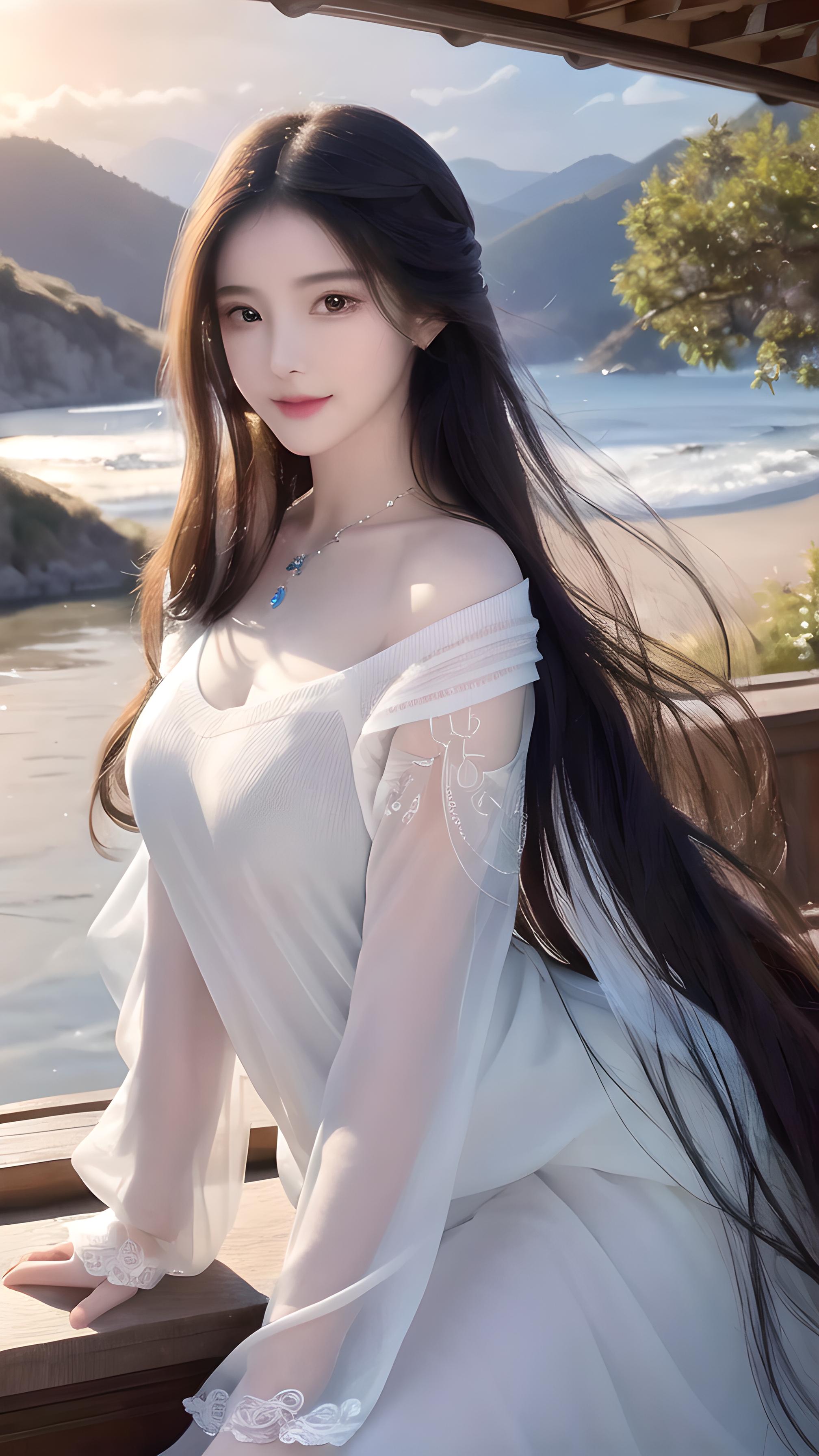 海边美女