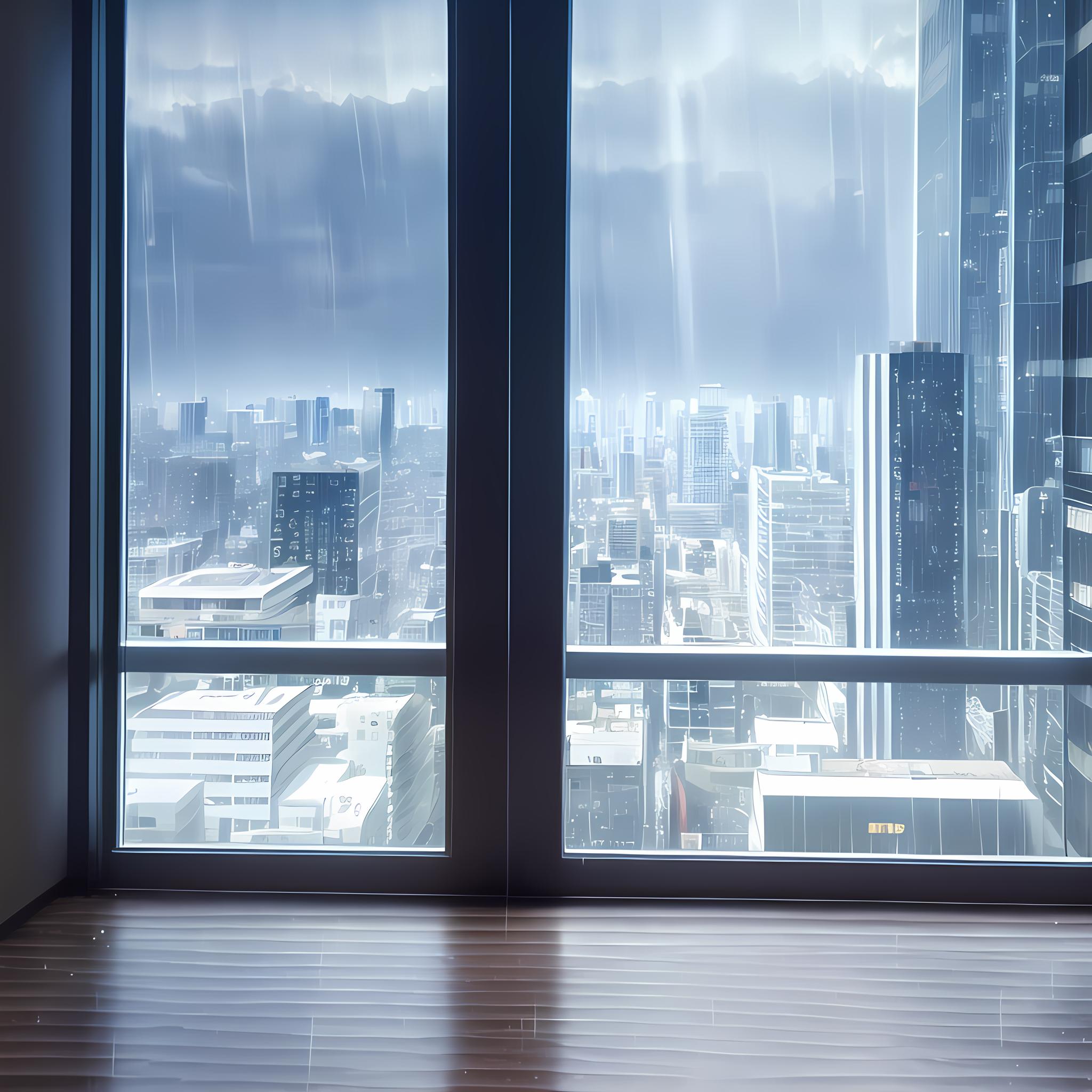 窗外的雨