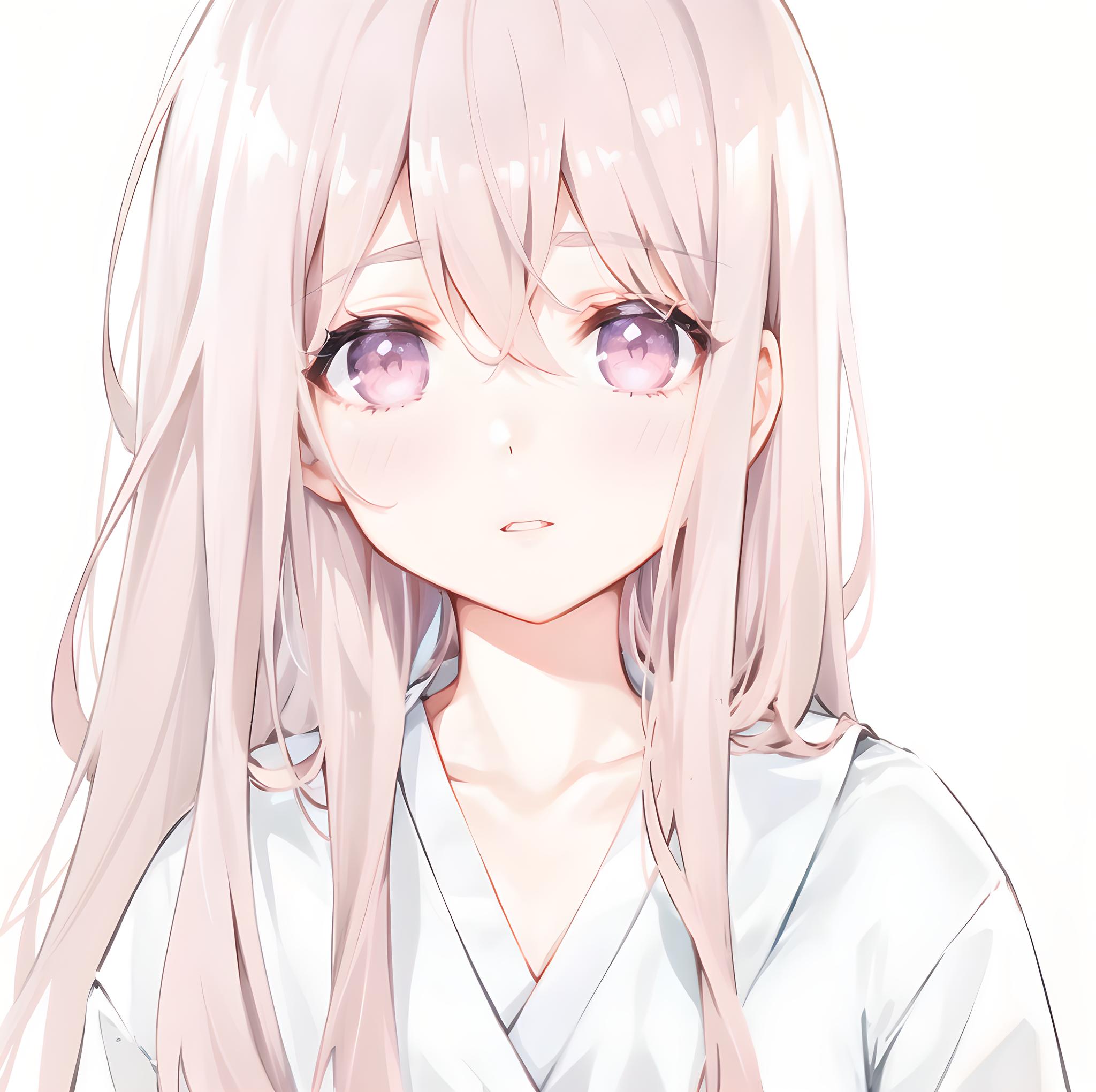 粉头发少女头像