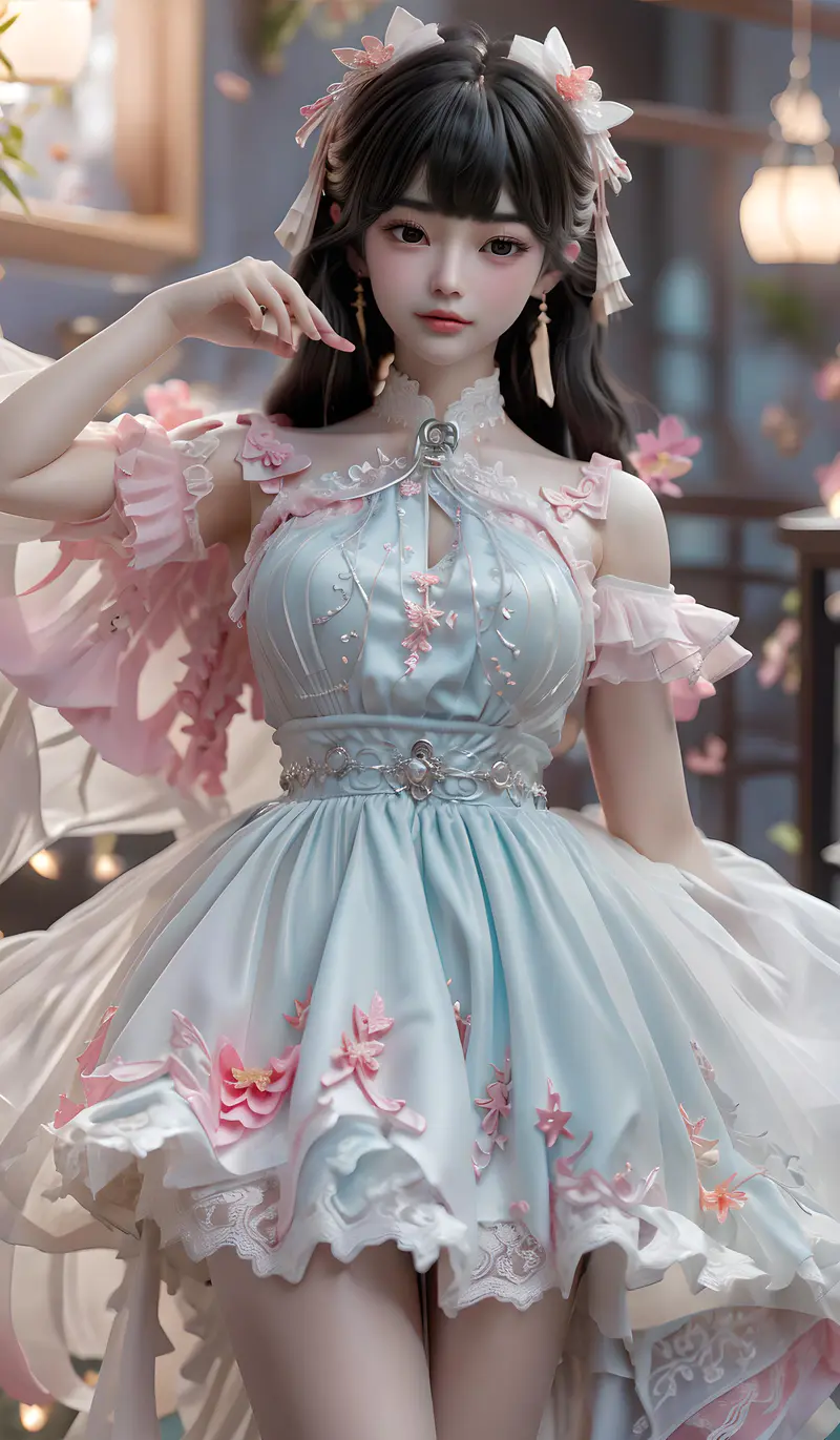 新中式裙-胡桃-洛丽塔