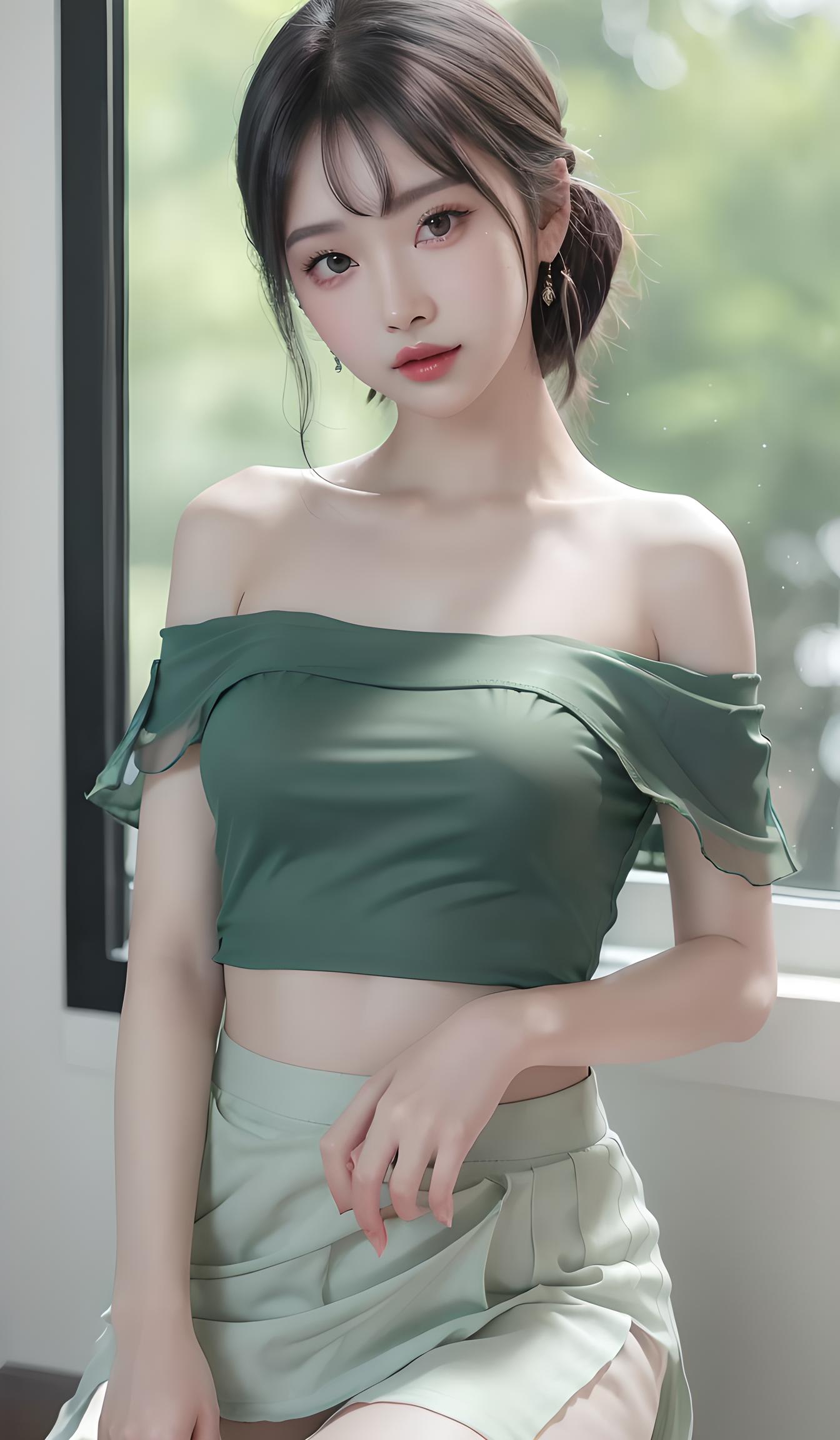 抹胸美女