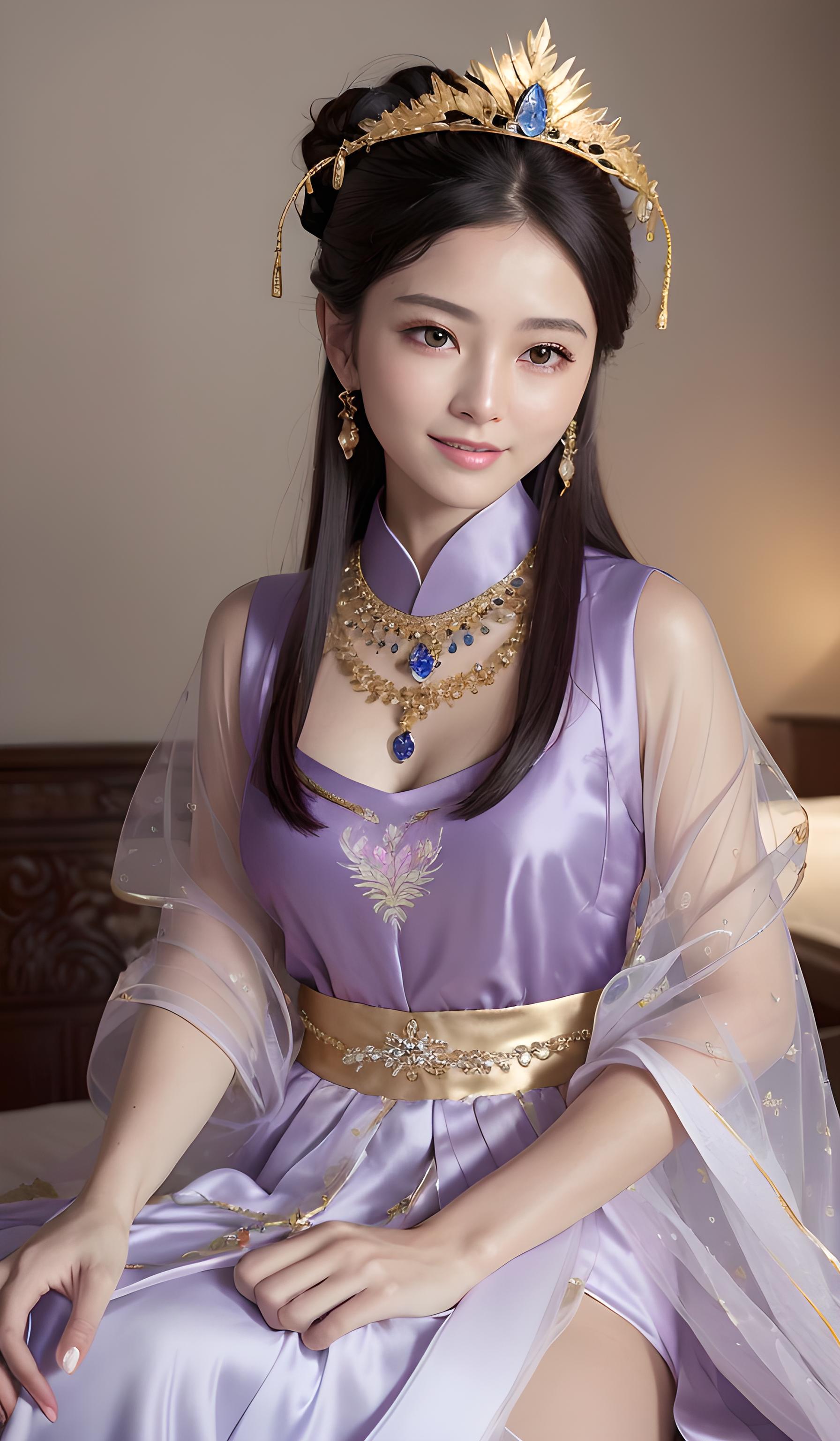 打开主页大批汉服美女