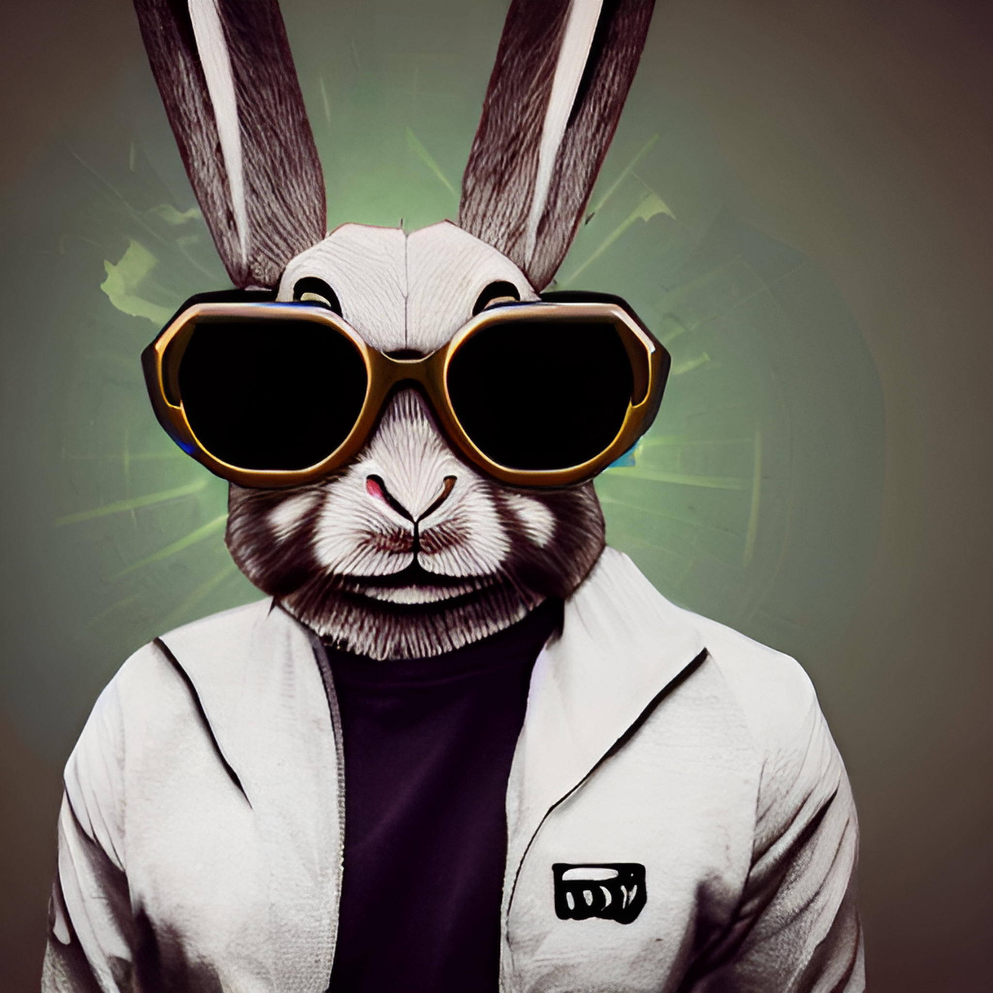 带墨镜的兔子