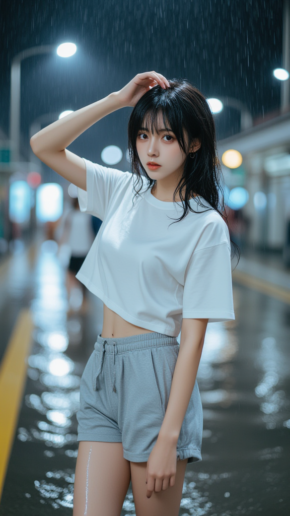 雨中女孩