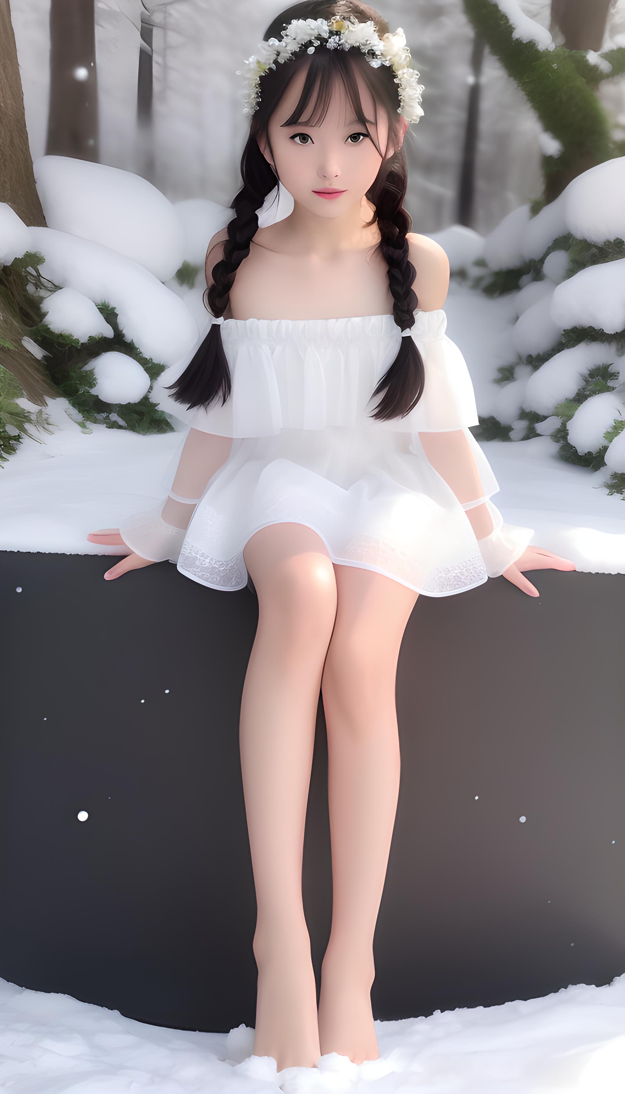 雪地少女