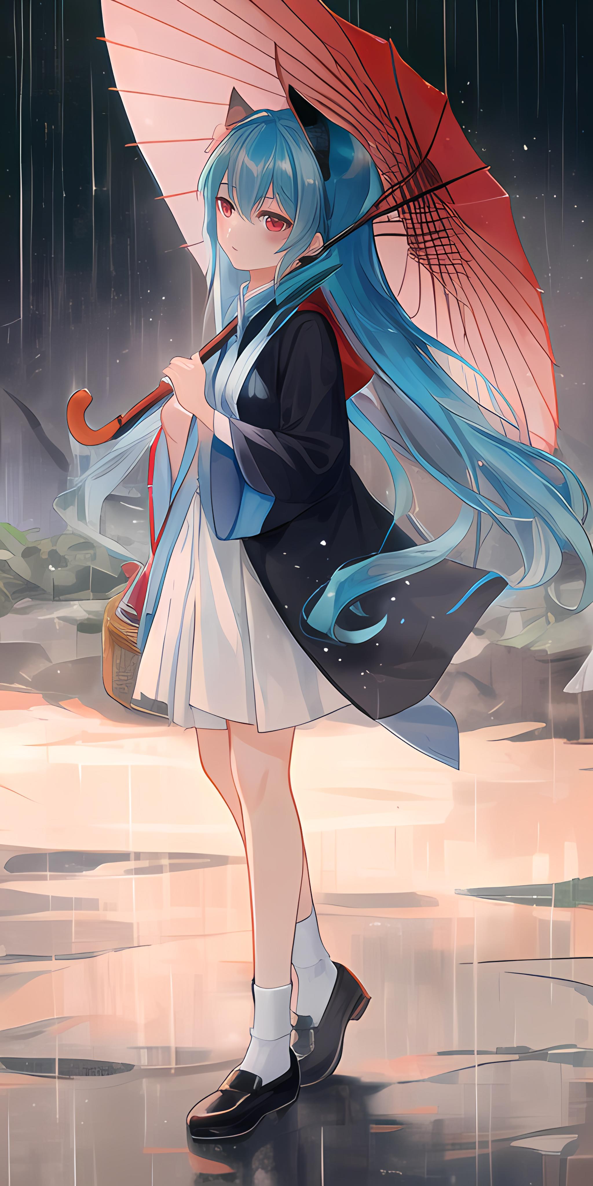 大雨淅淅沥沥，我依旧在等你