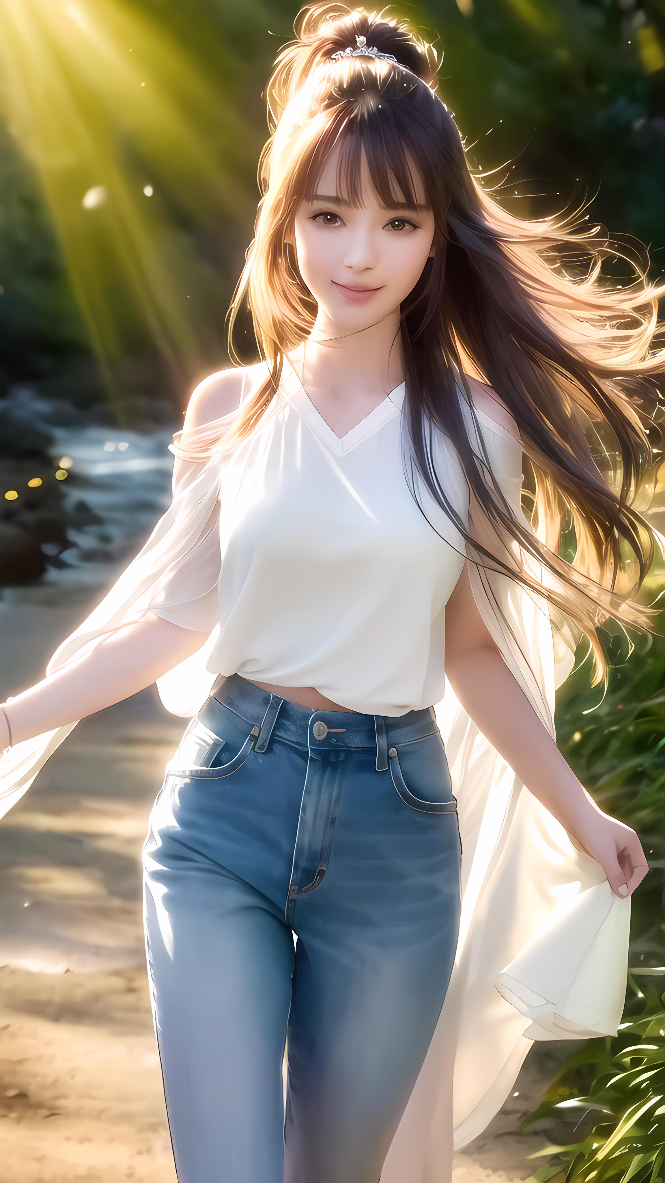 牛仔裤女