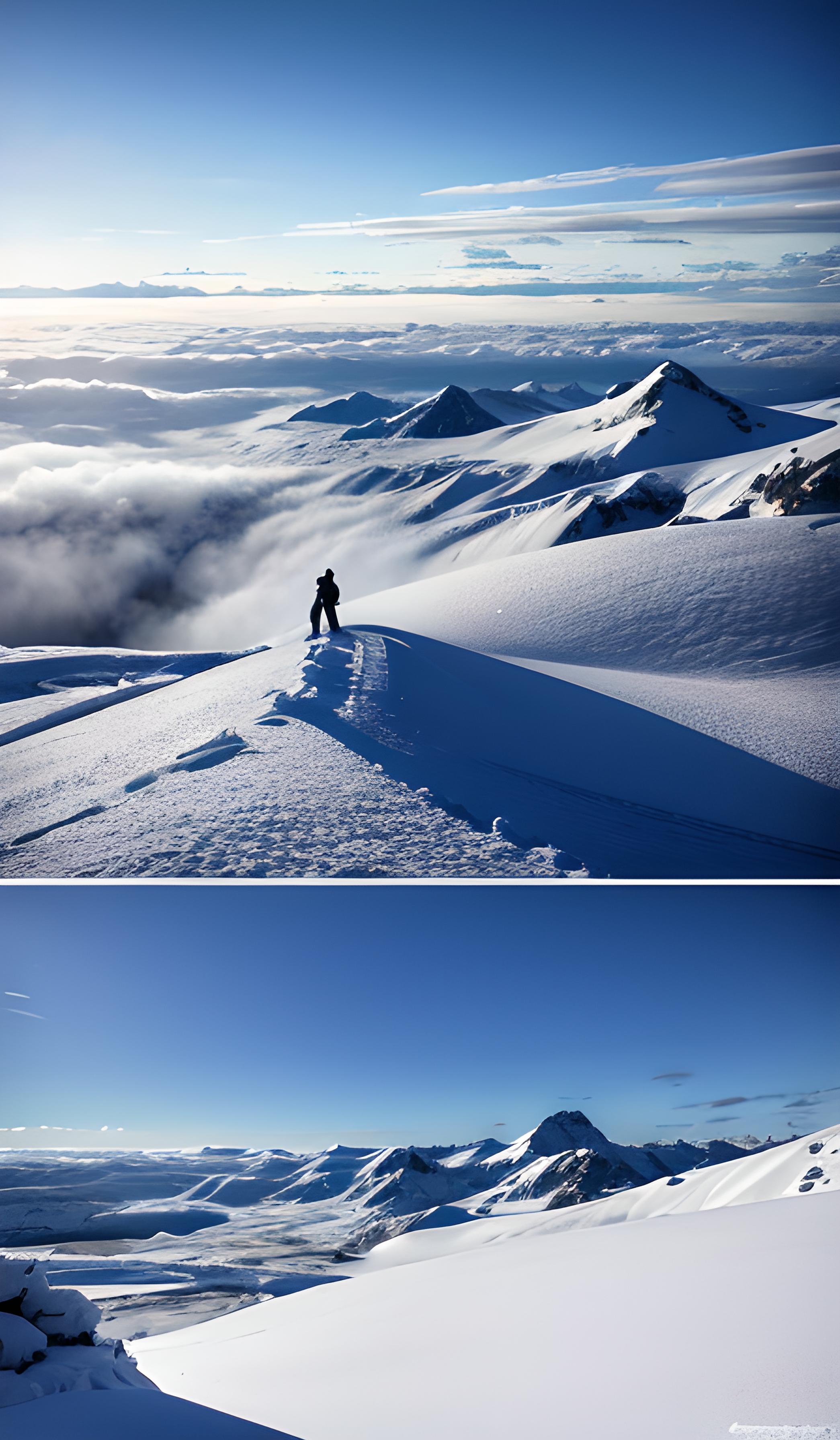 雪之极 山之巅 天之阔