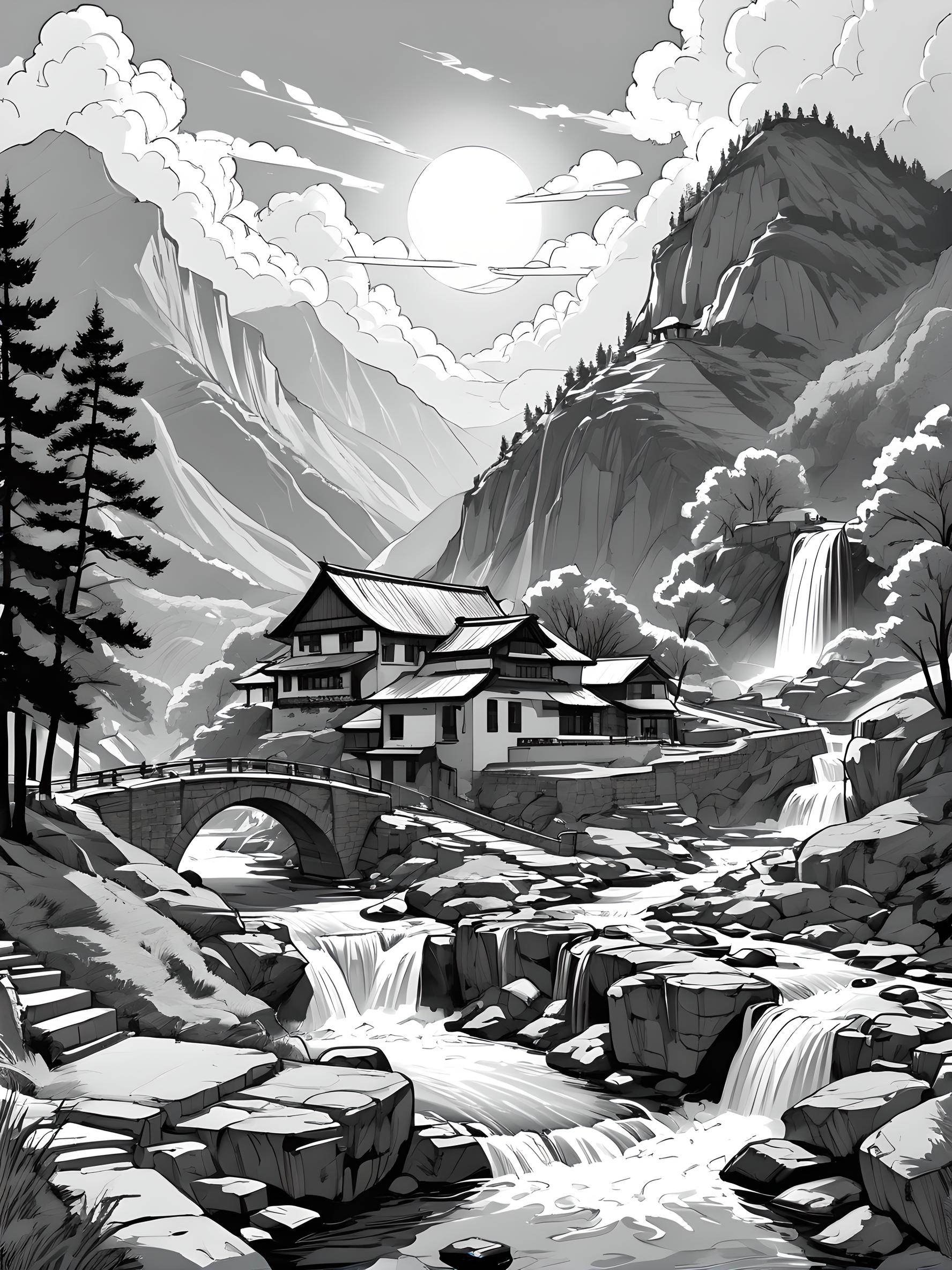 水墨风景