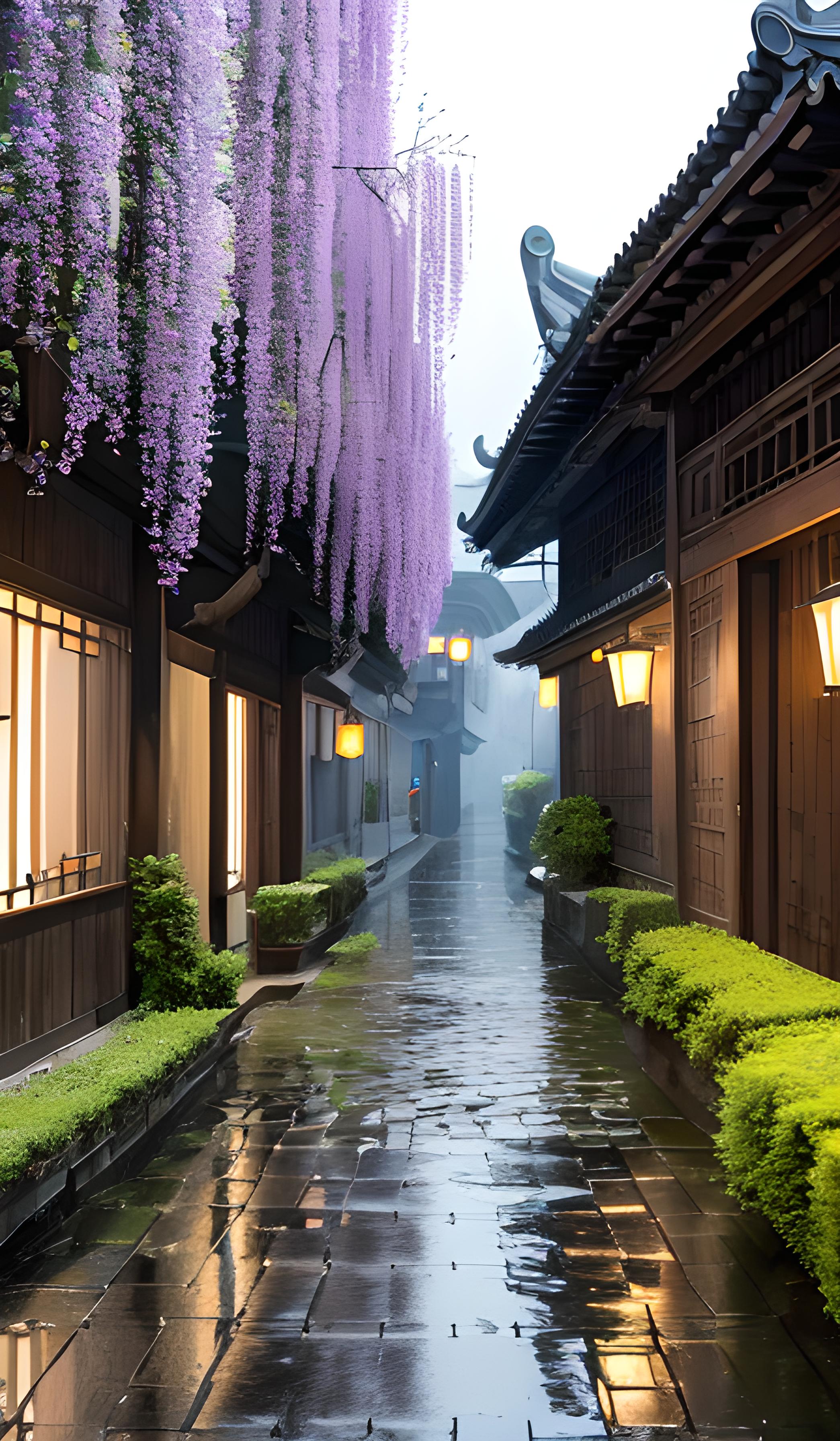 江南烟雨风景