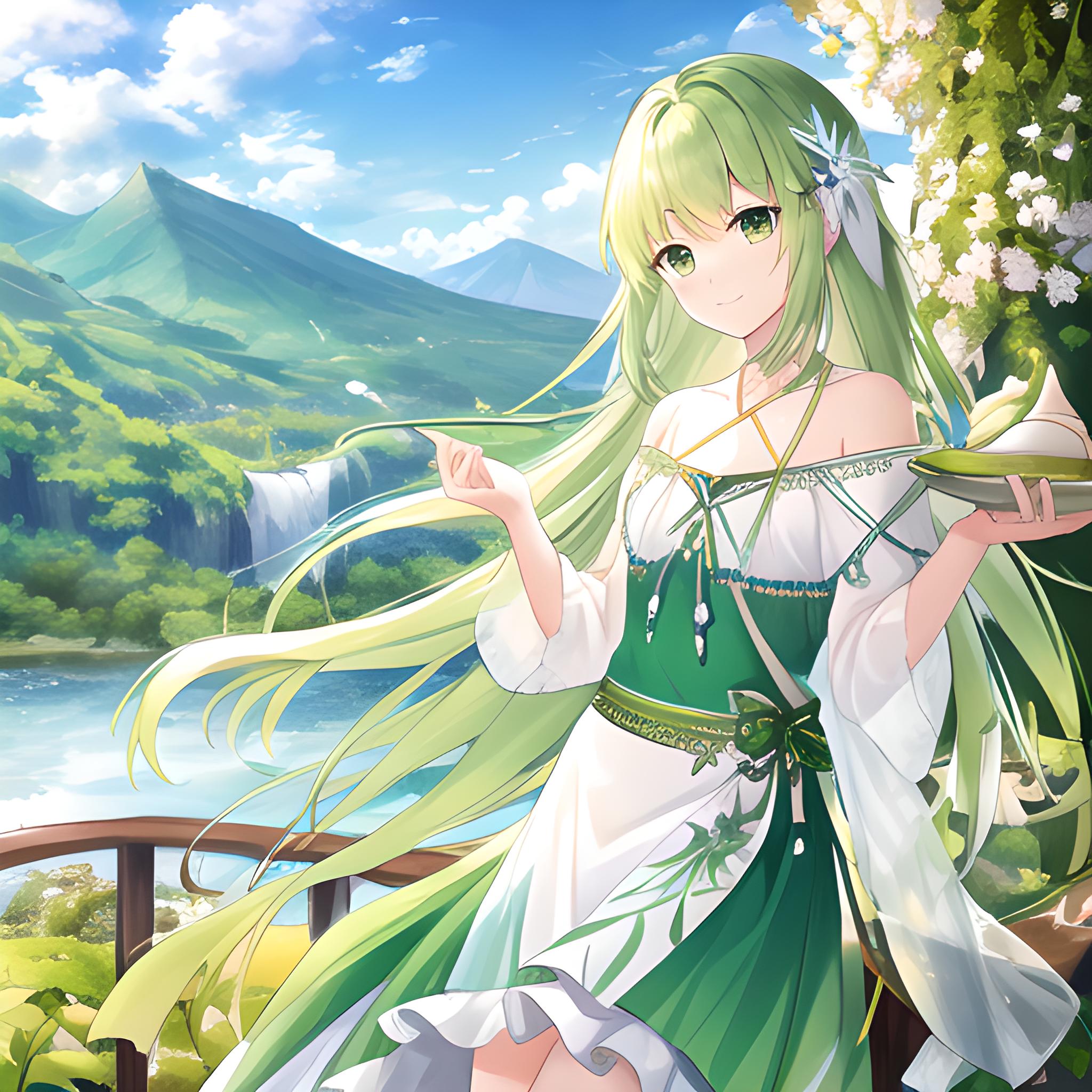 绿衣少女