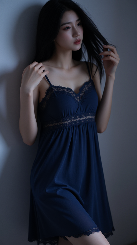 吊带裙女孩