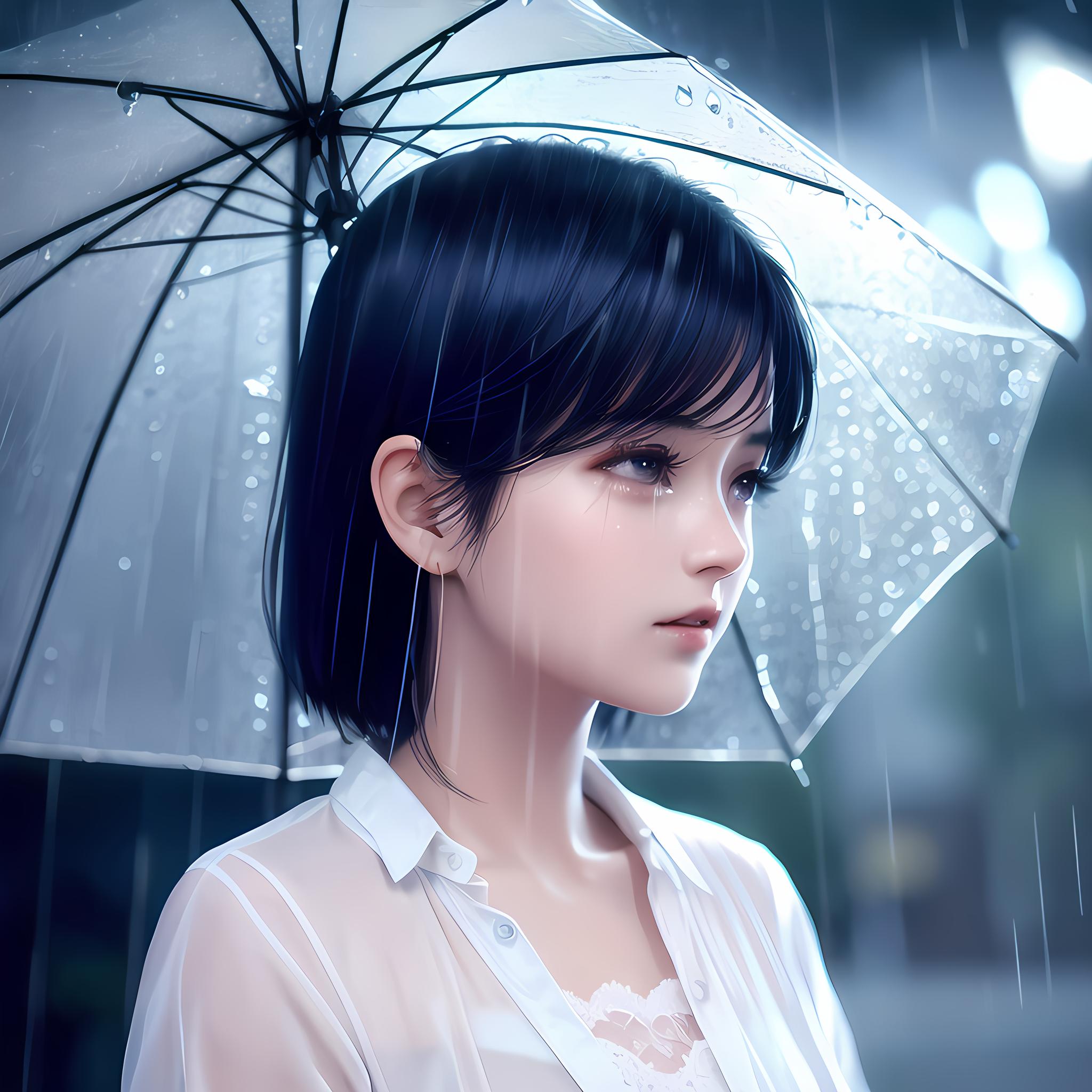 雨中的女孩