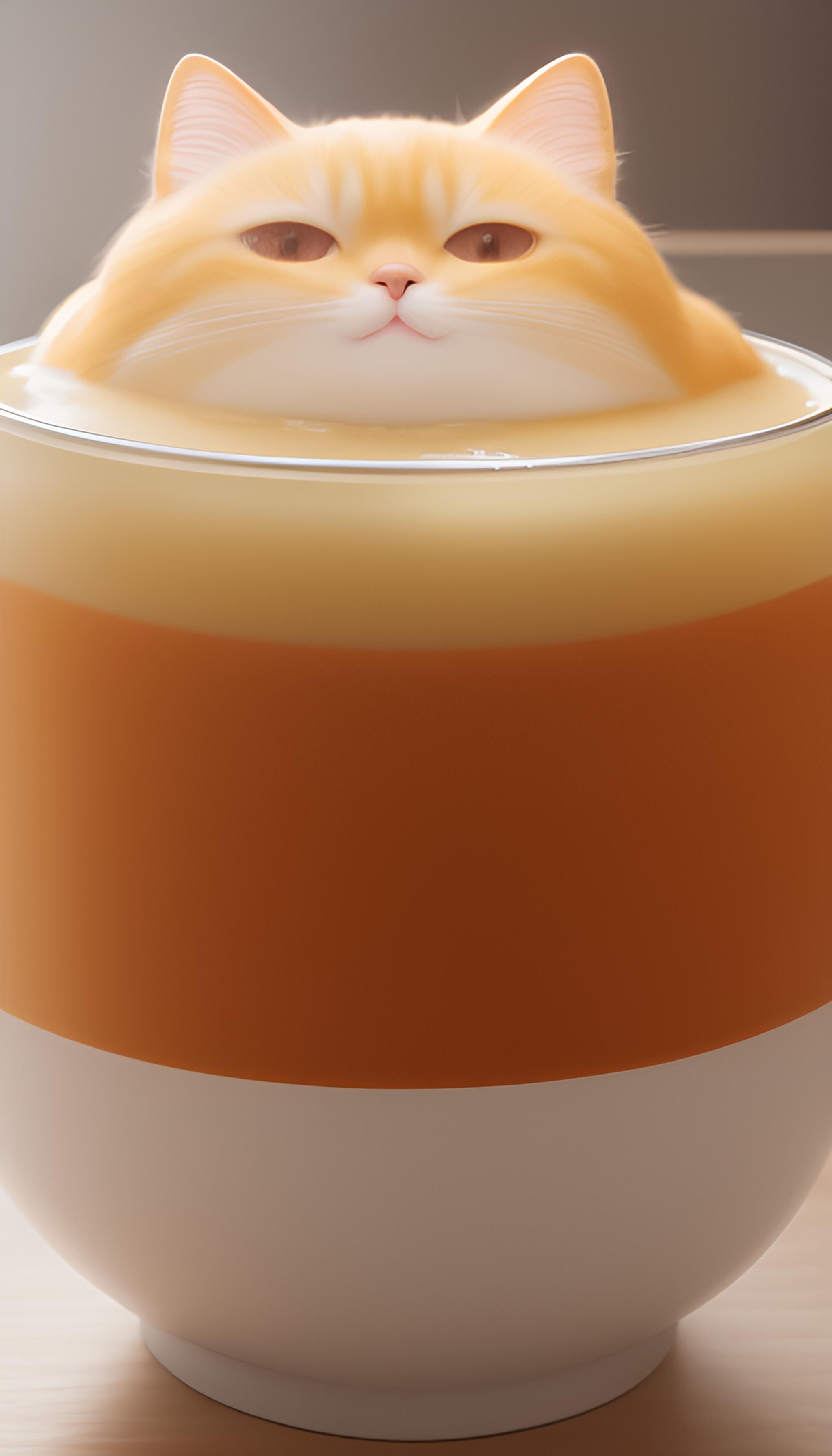 猫咪的奶茶浴