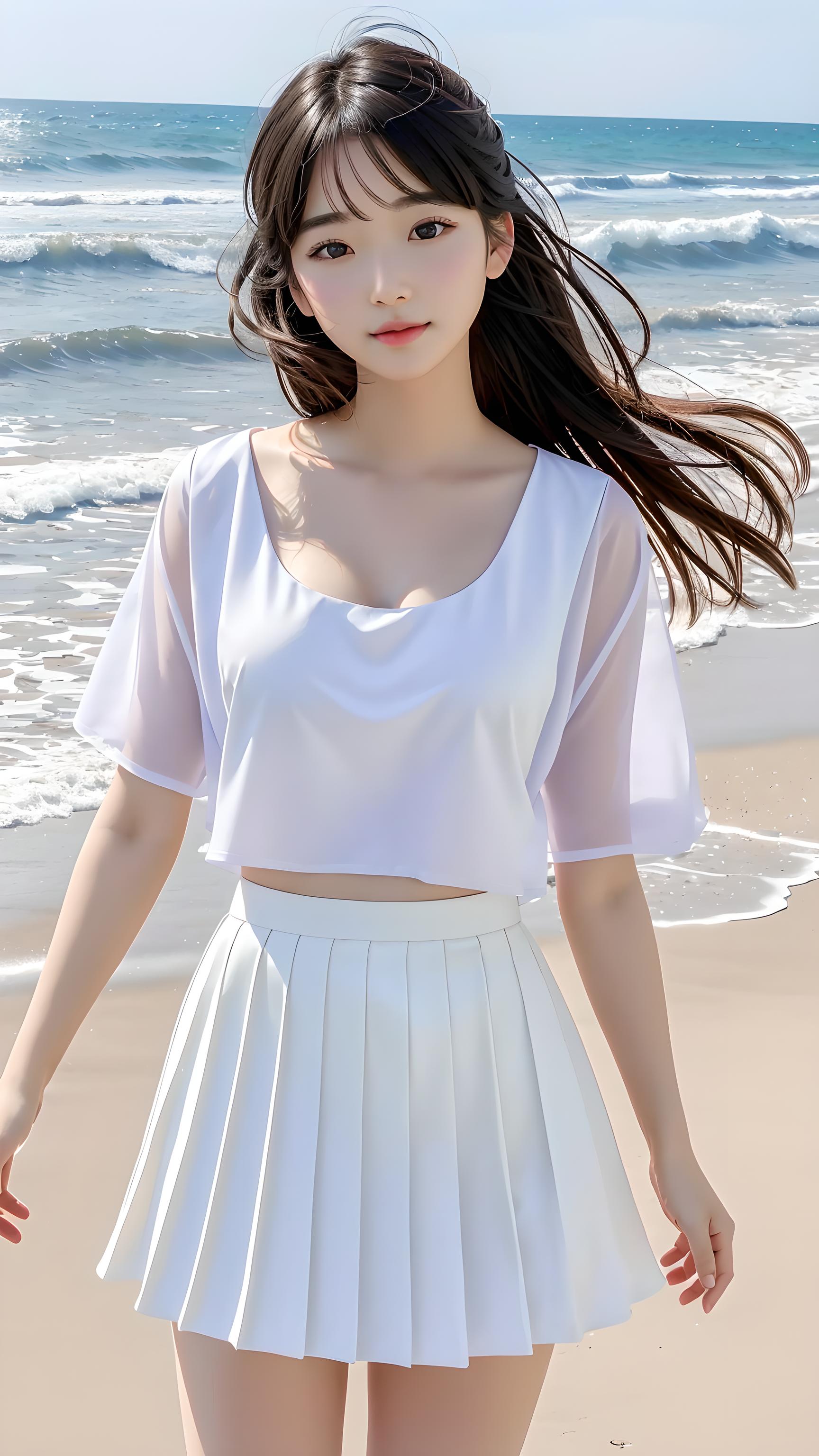 海边美女