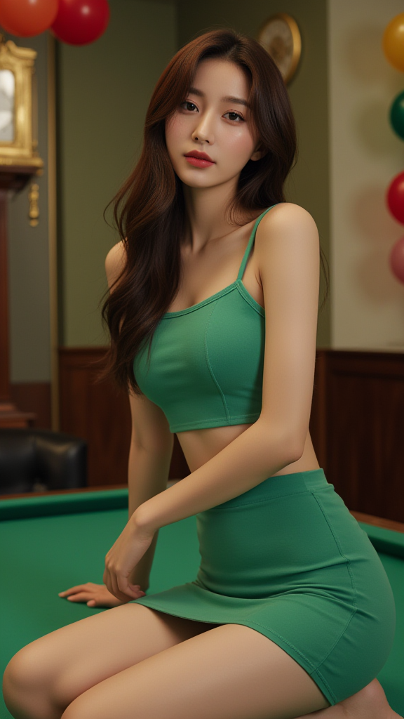 台球厅女孩