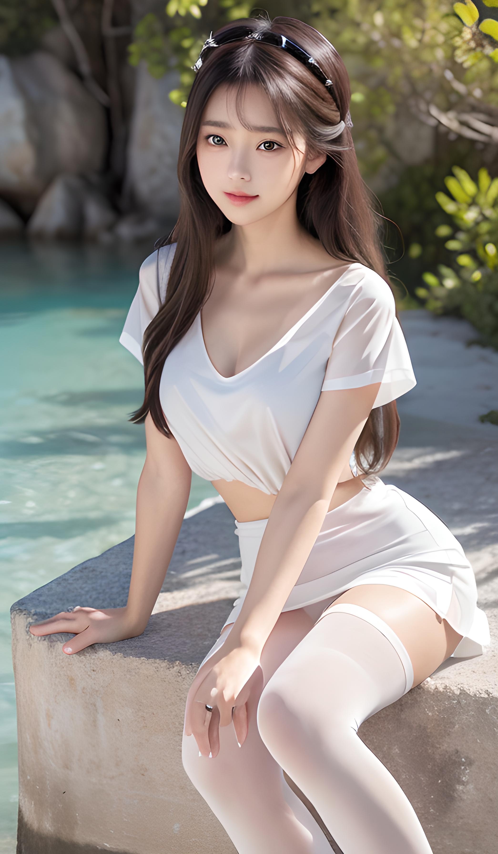 海边美女