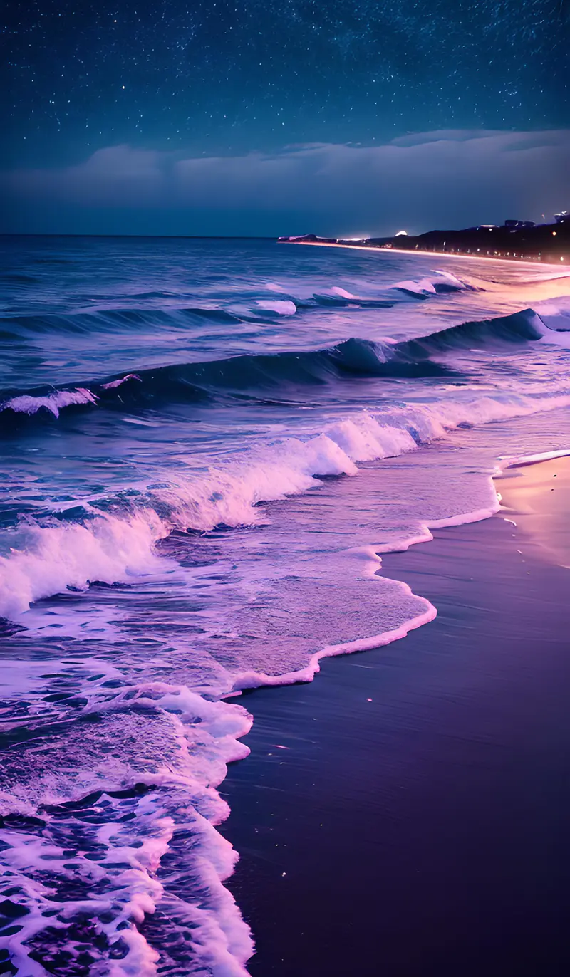 紫色大海