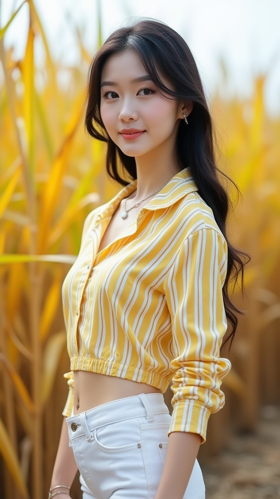 甘蔗田里