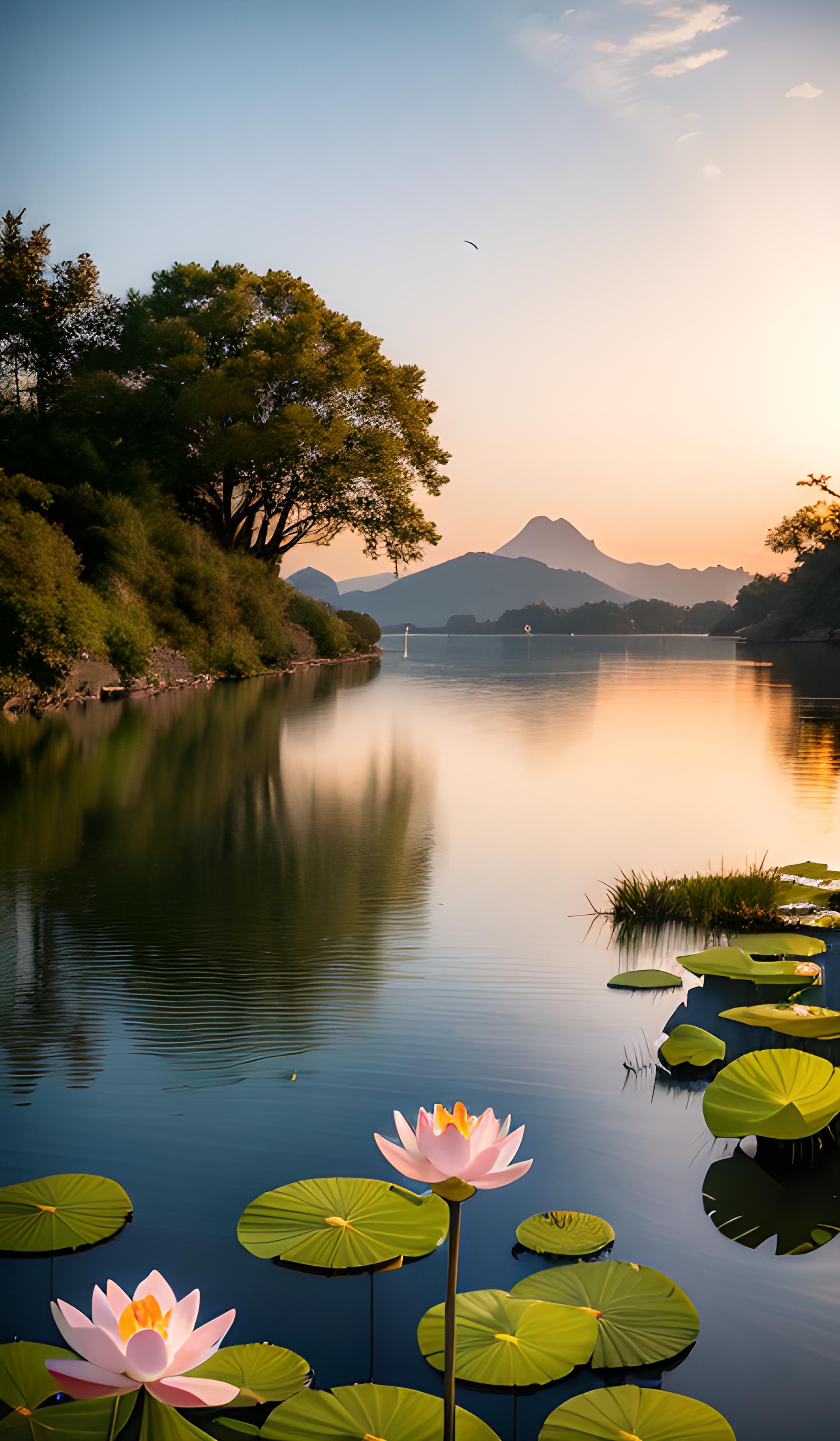 夏日荷花