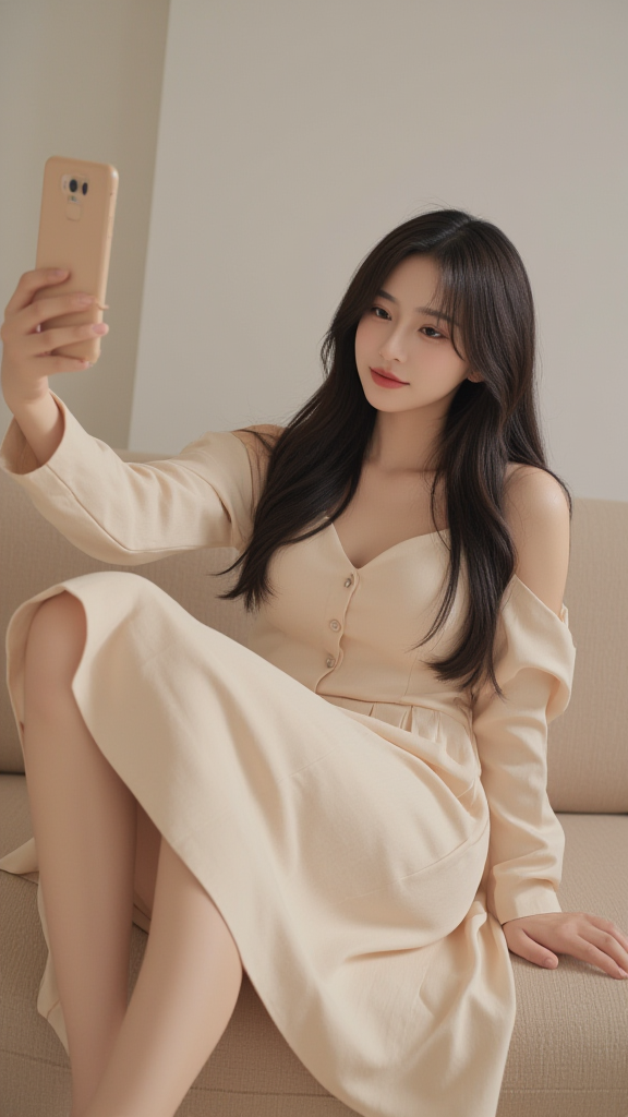 连衣长裙女孩