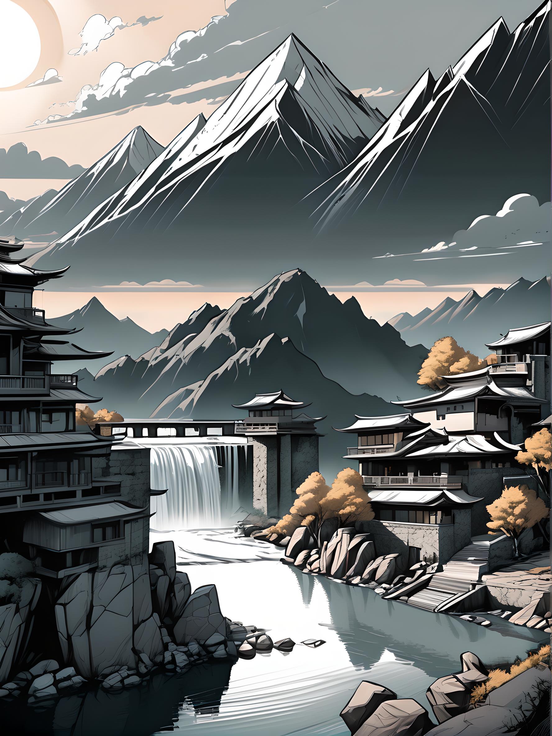 水墨风景