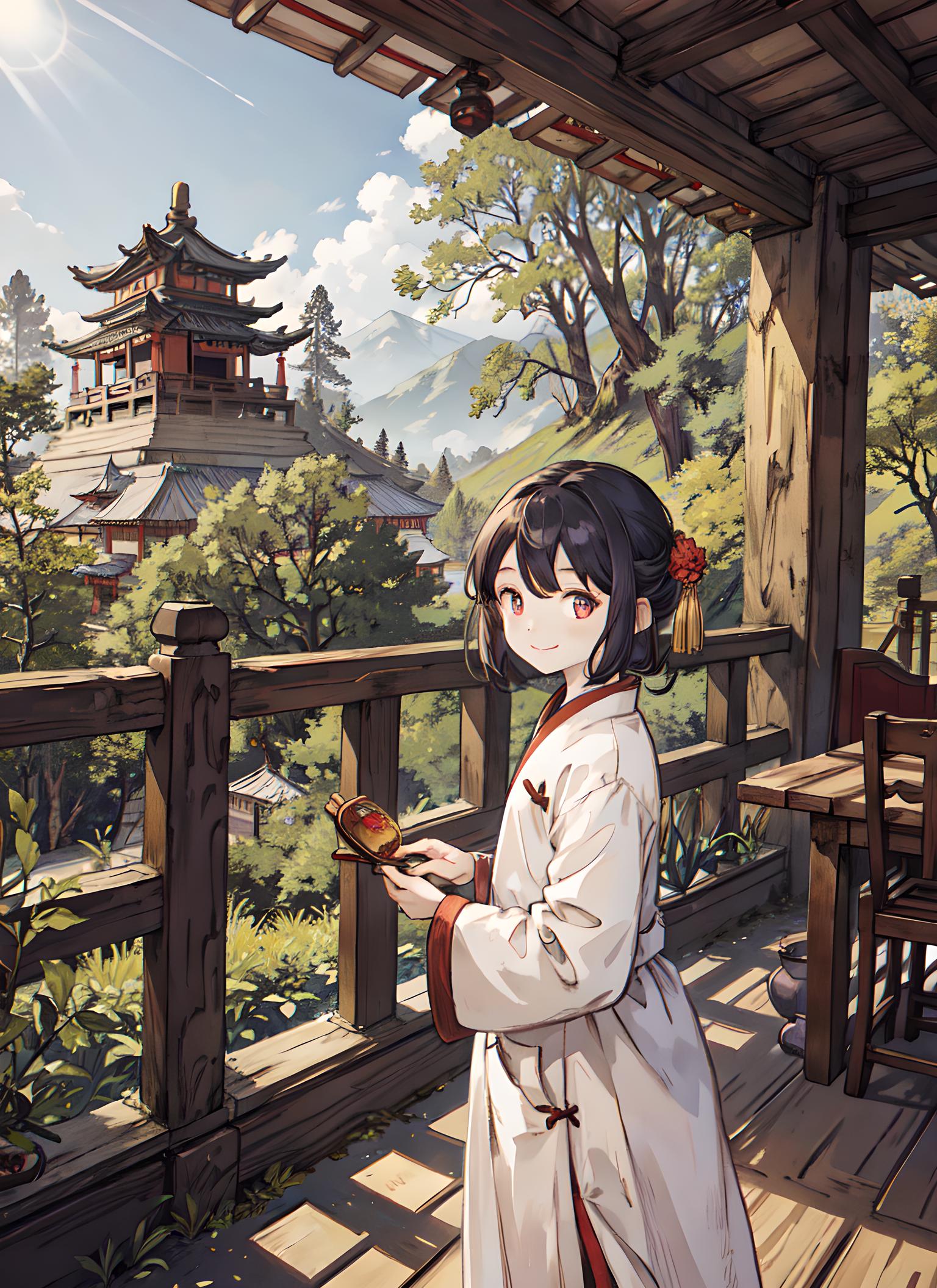 古楼小女孩