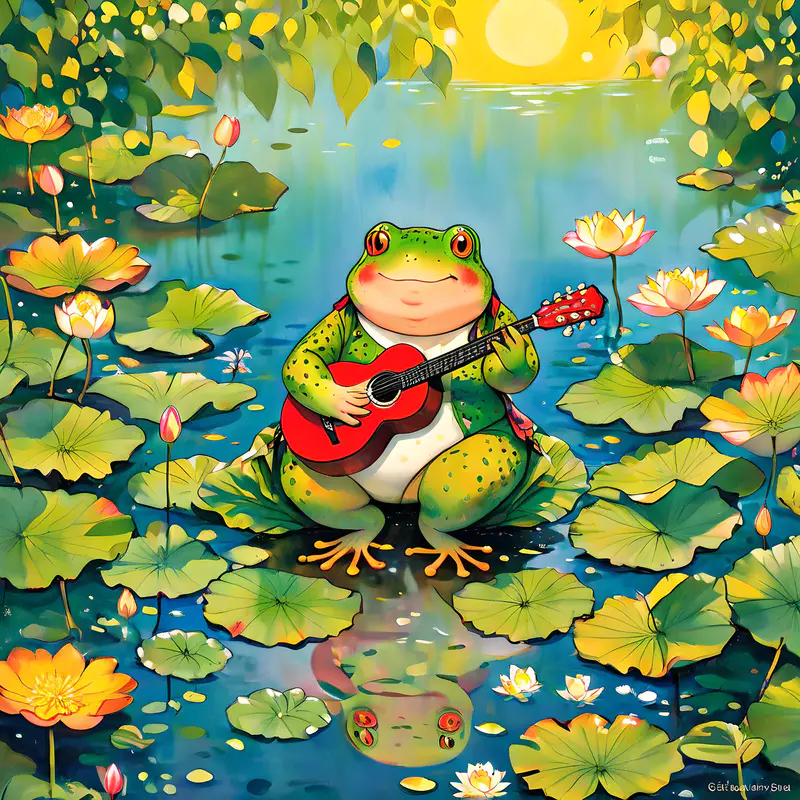 青蛙弹吉他