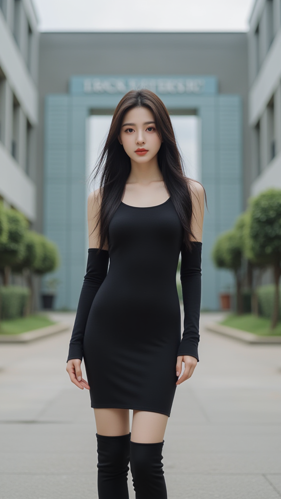 连衣短裙女孩