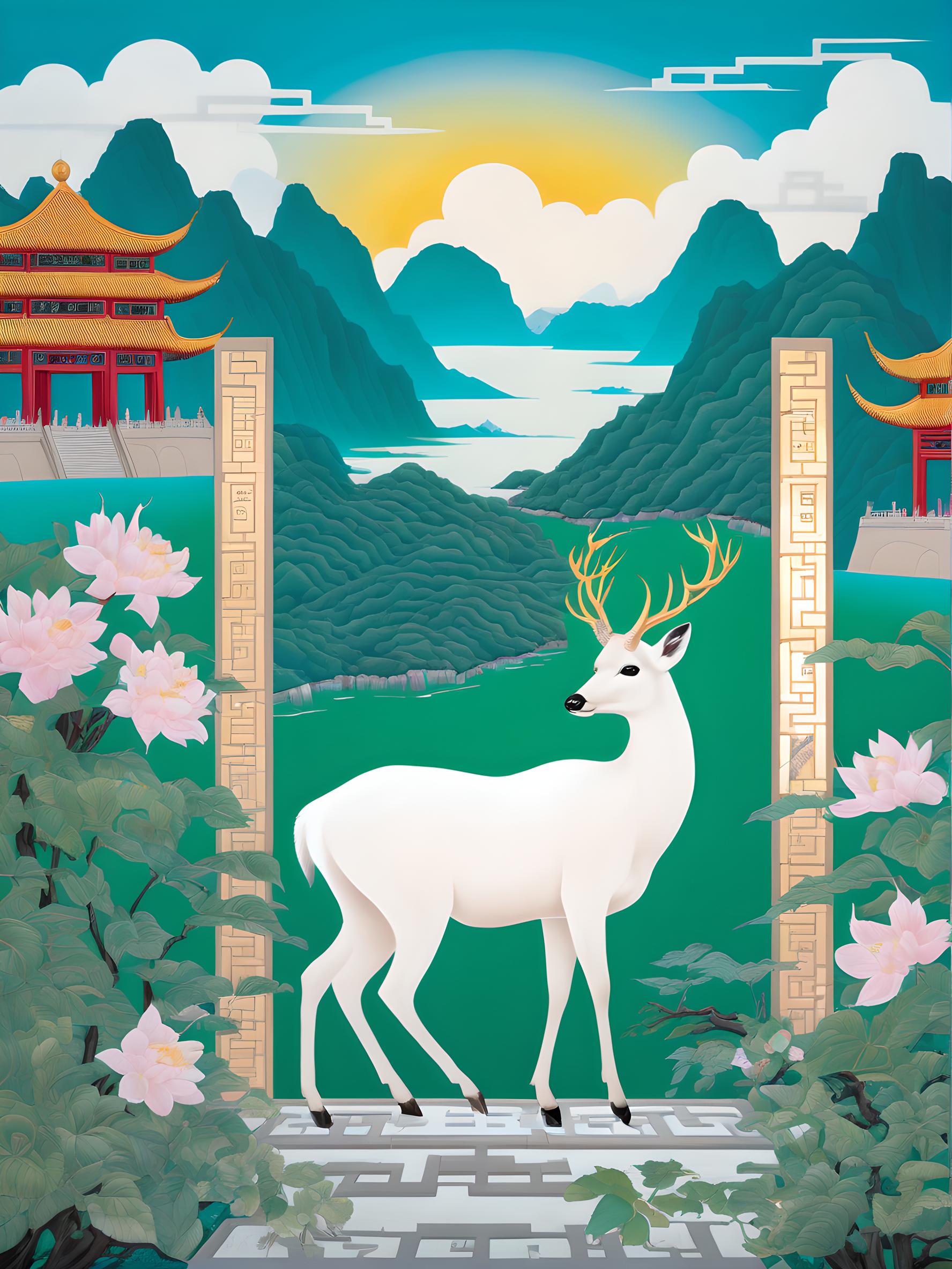 白鹿青山