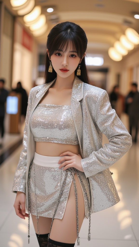 丸子头女孩
