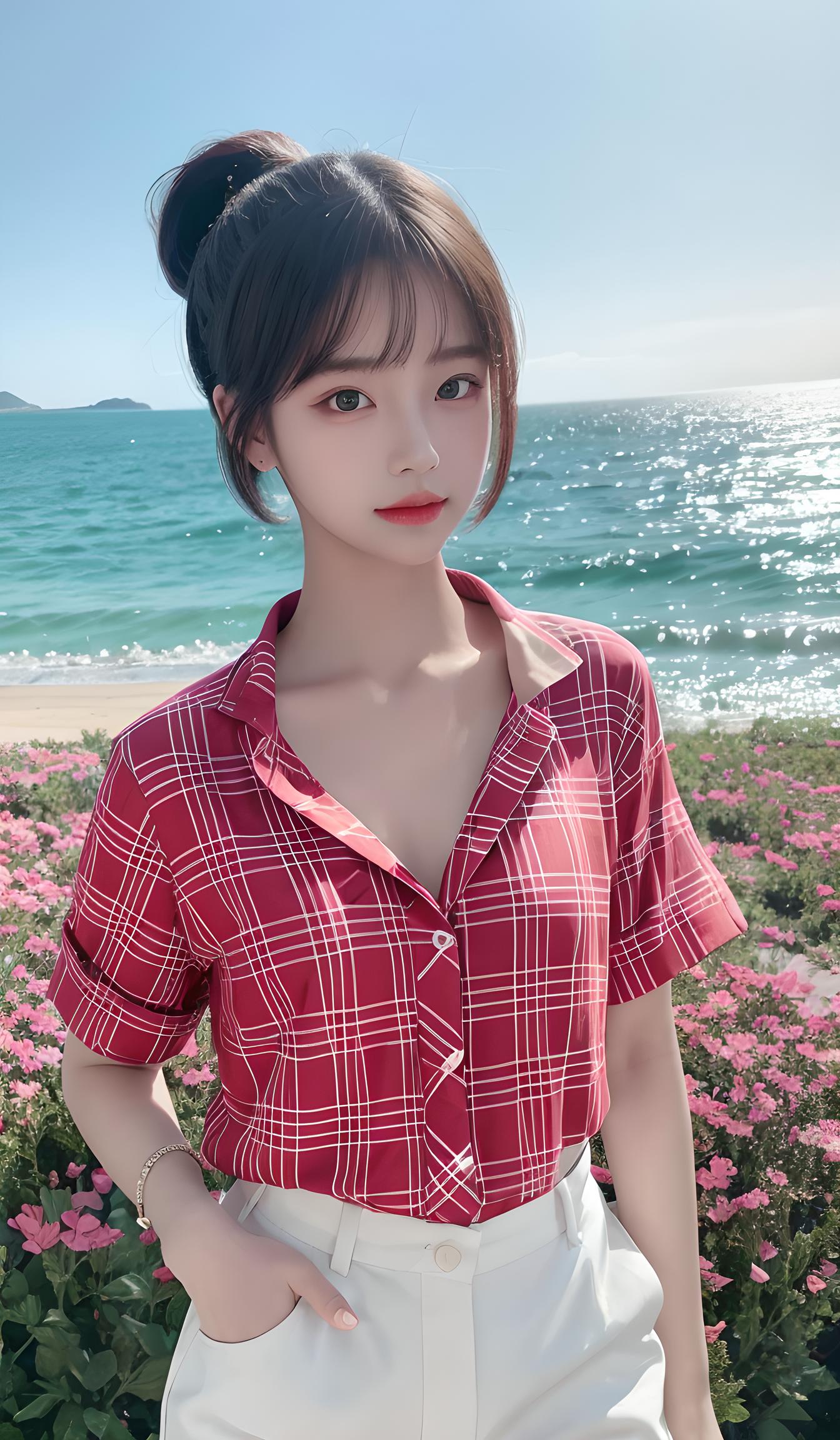 海边美女