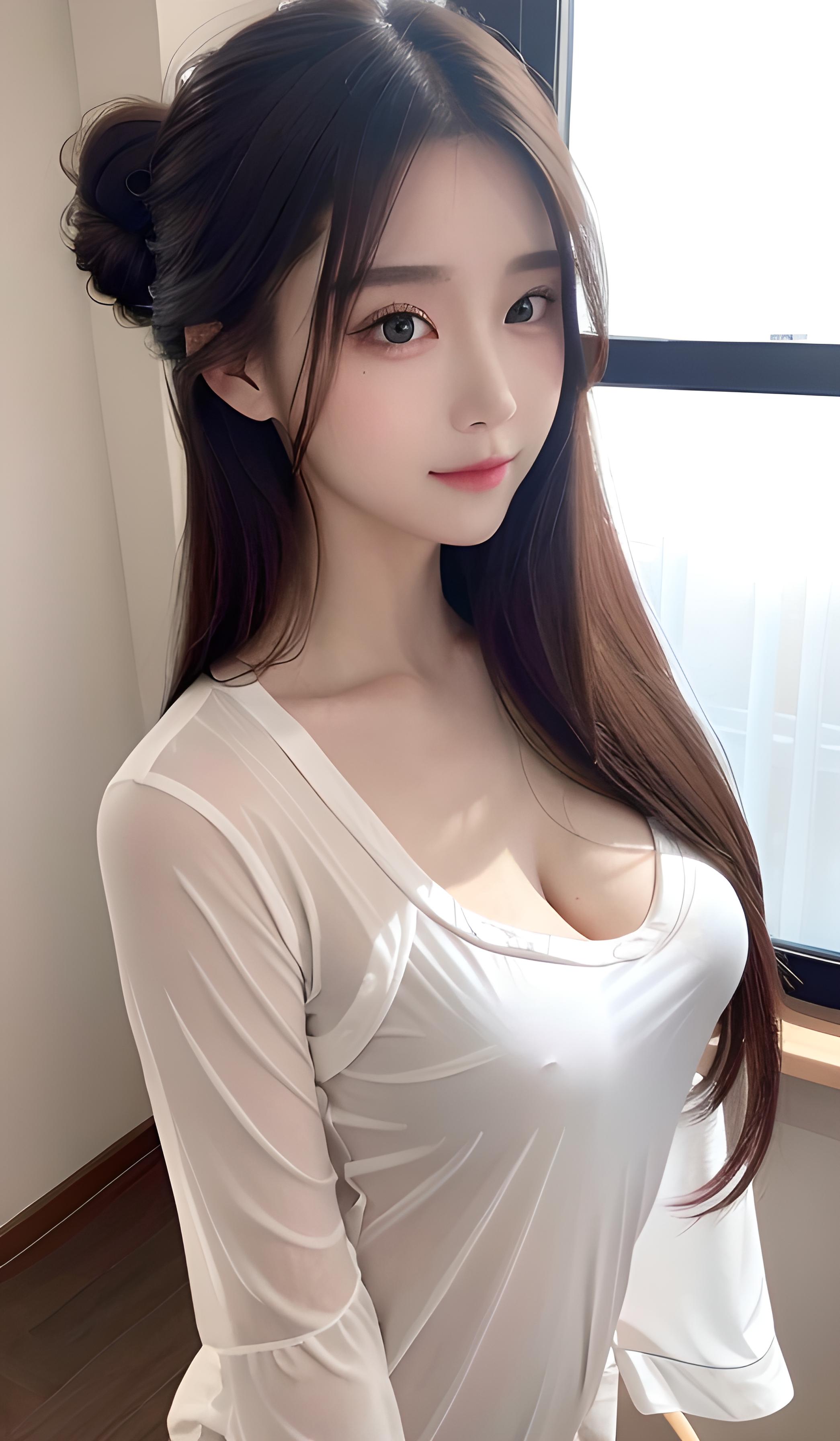 长发美少女