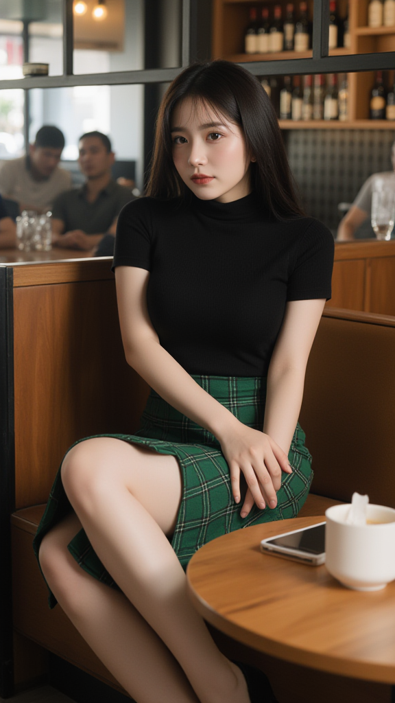 丸子头女孩