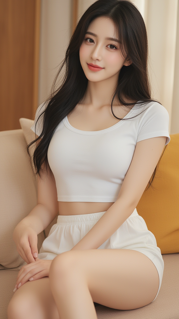 白色T恤女孩